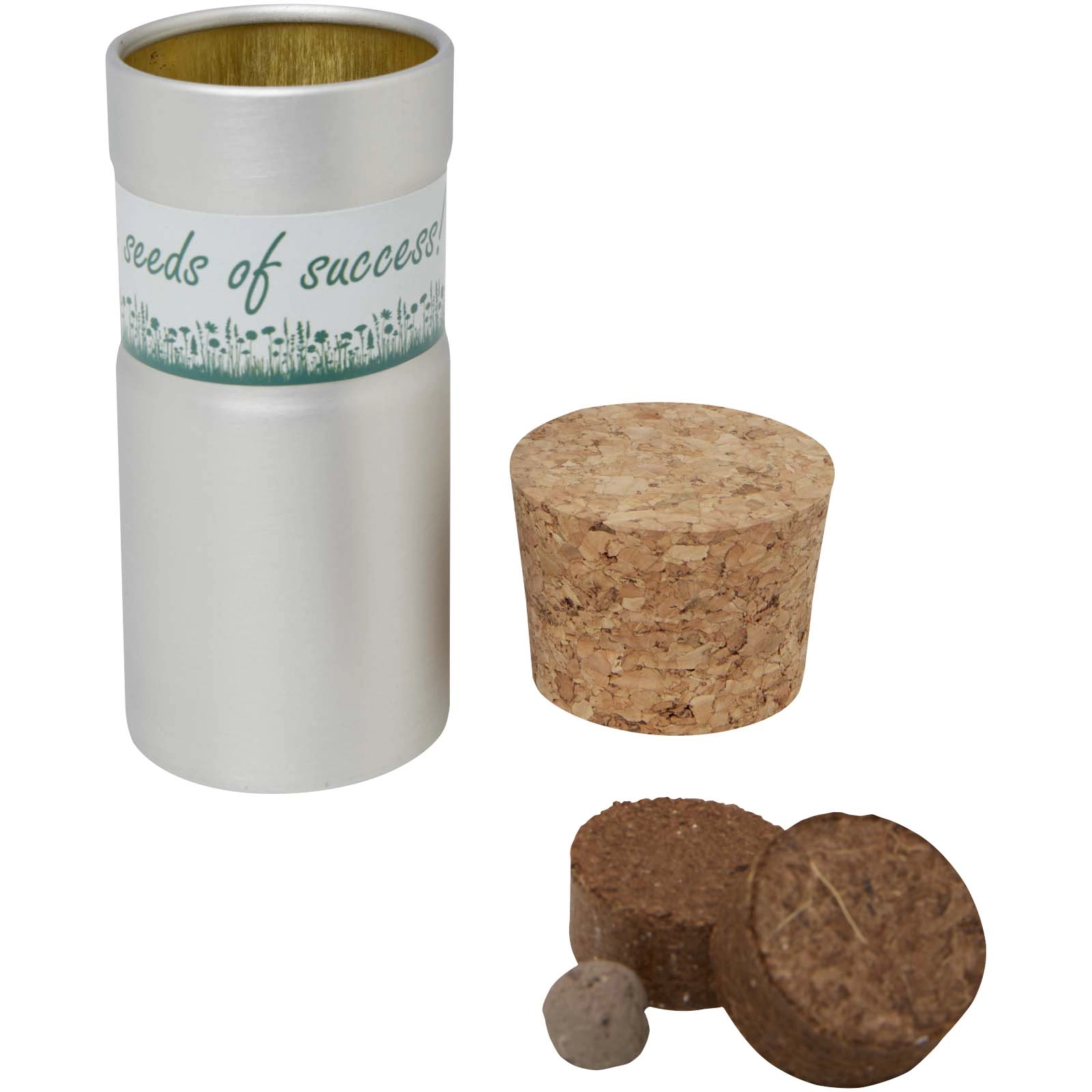 Immagine Giardino da scrivania con mix di fiori, set di tre vasi Hey Pots