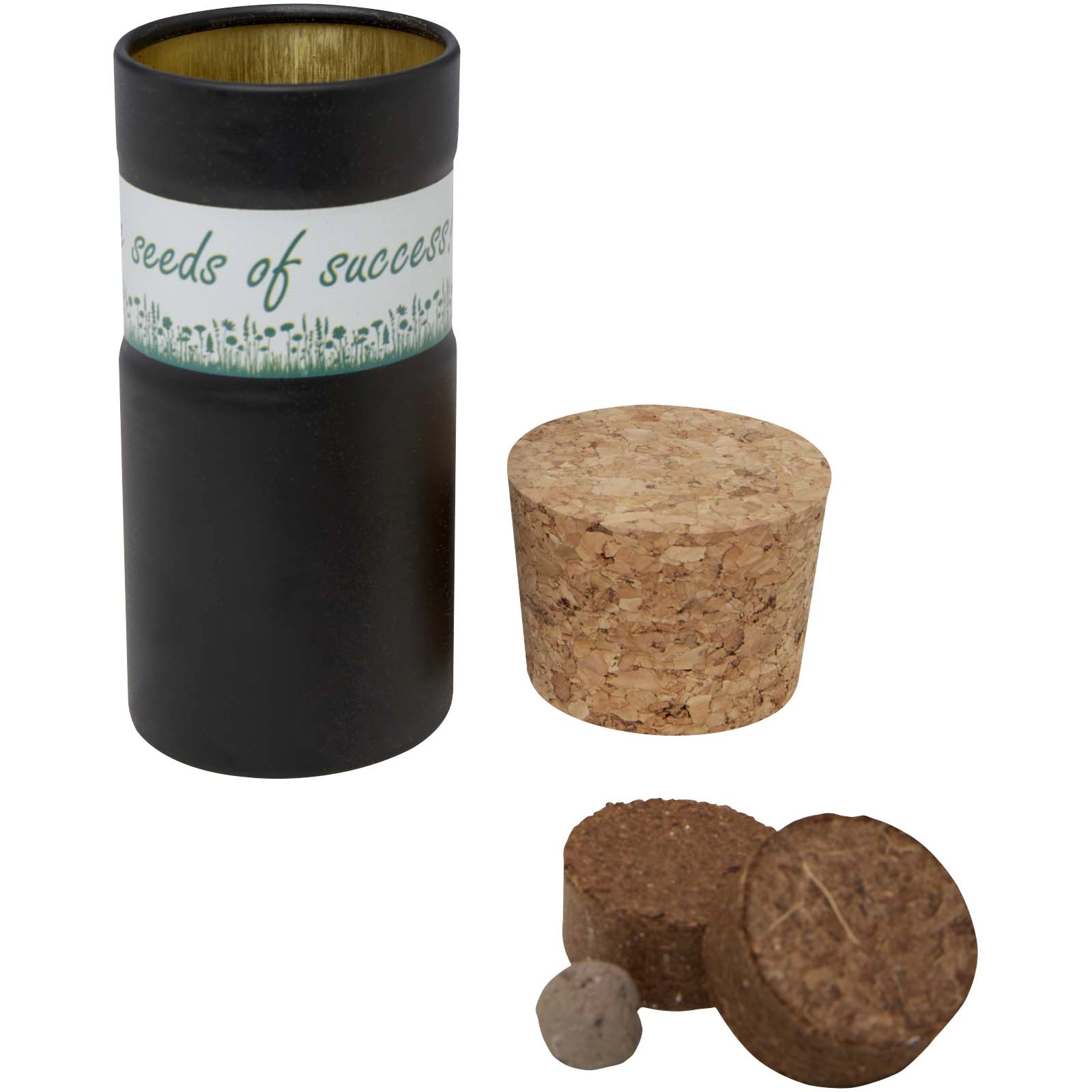 Immagine Giardino da scrivania con mix di fiori, set di tre vasi Hey Pots