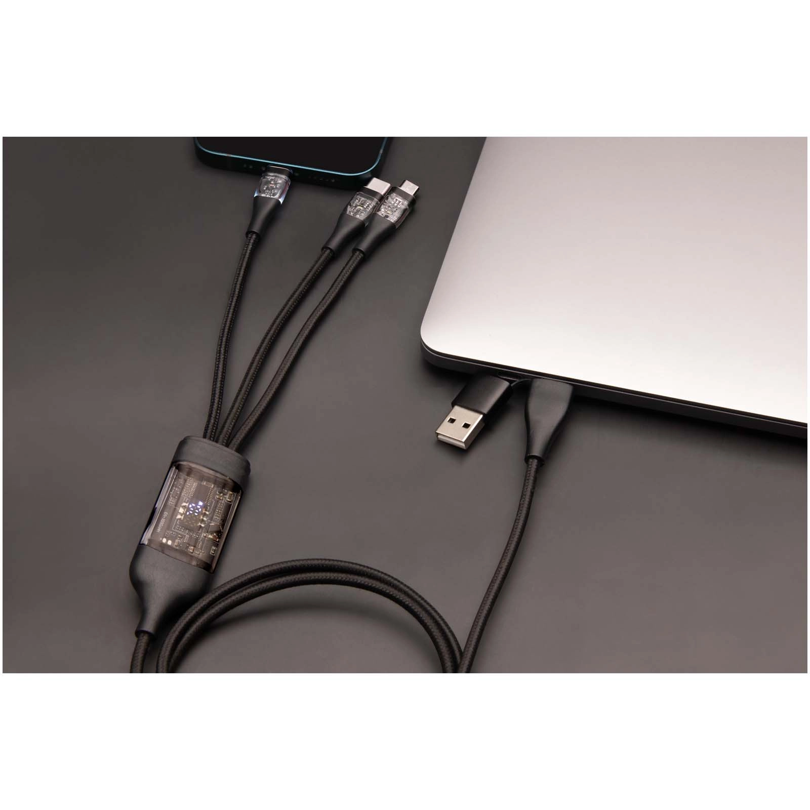 Immagine Cavo di ricarica rapida 5 in 1 da 100 W/5 A con display digitale SCX.design C50