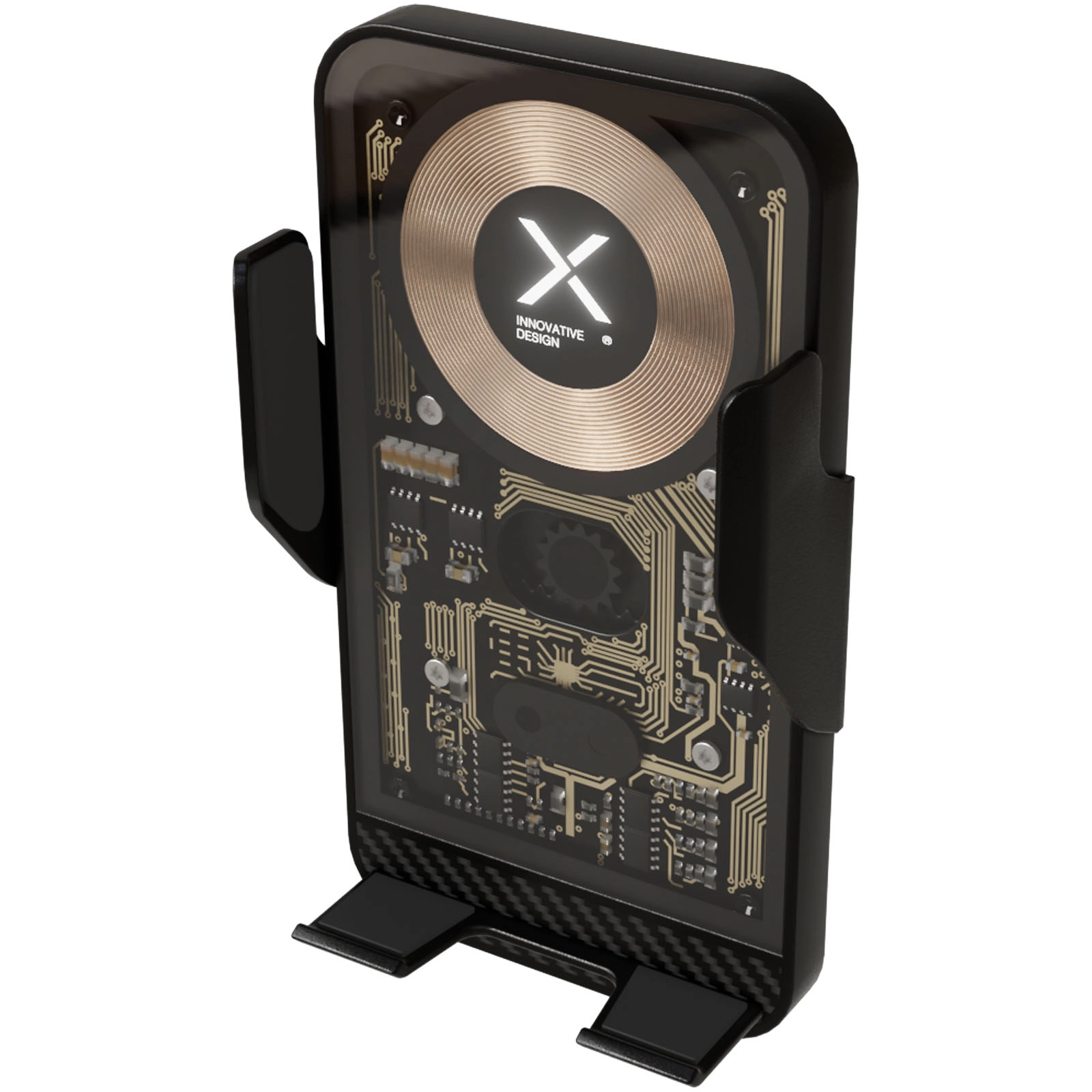 Immagine Caricabatterie wireless da 15 W con supporto per telefono da auto SCX.design V40