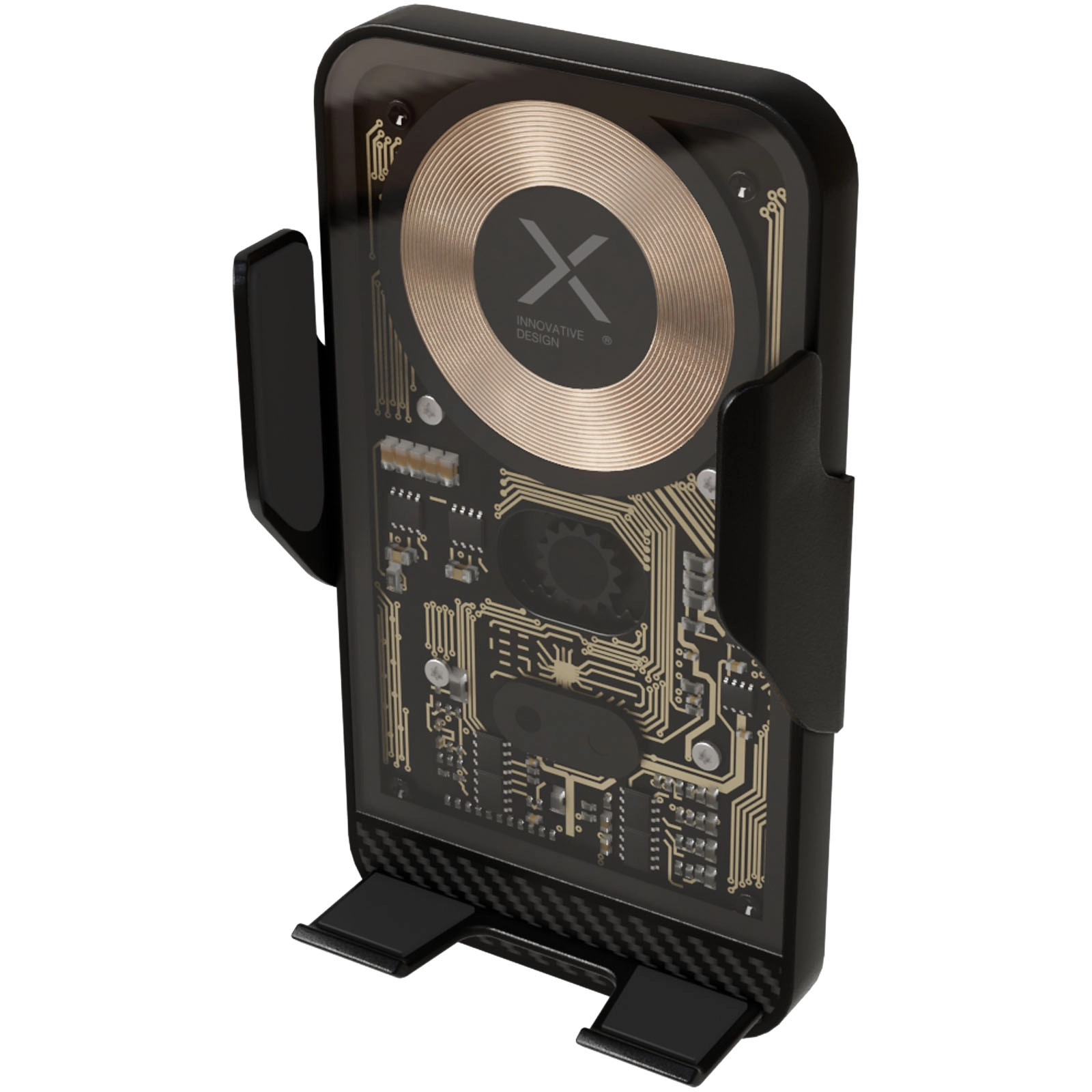 Immagine Caricabatterie wireless da 15 W con supporto per telefono da auto SCX.design V40