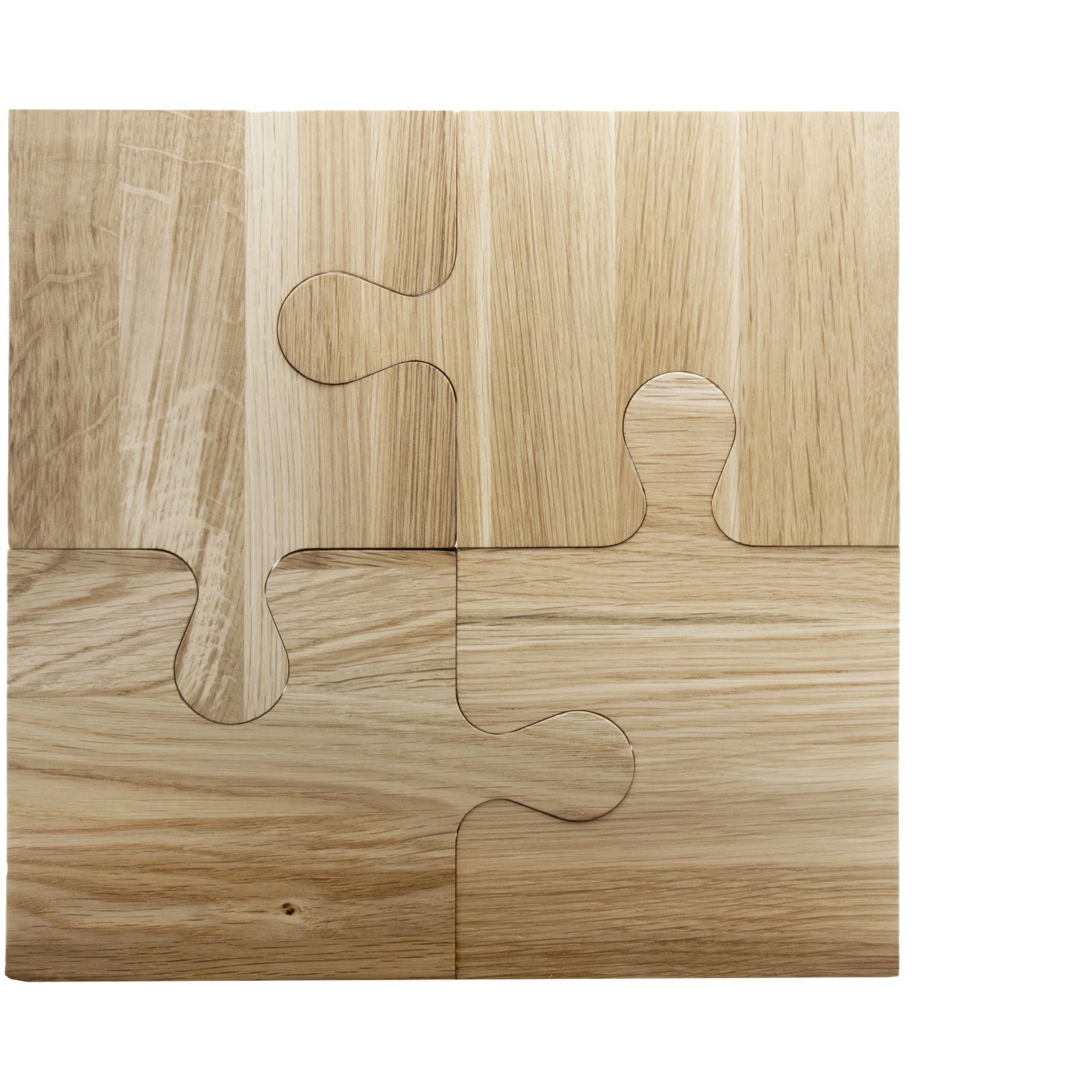 Immagine Tagliere in rovere con design puzzle SCX.design K05