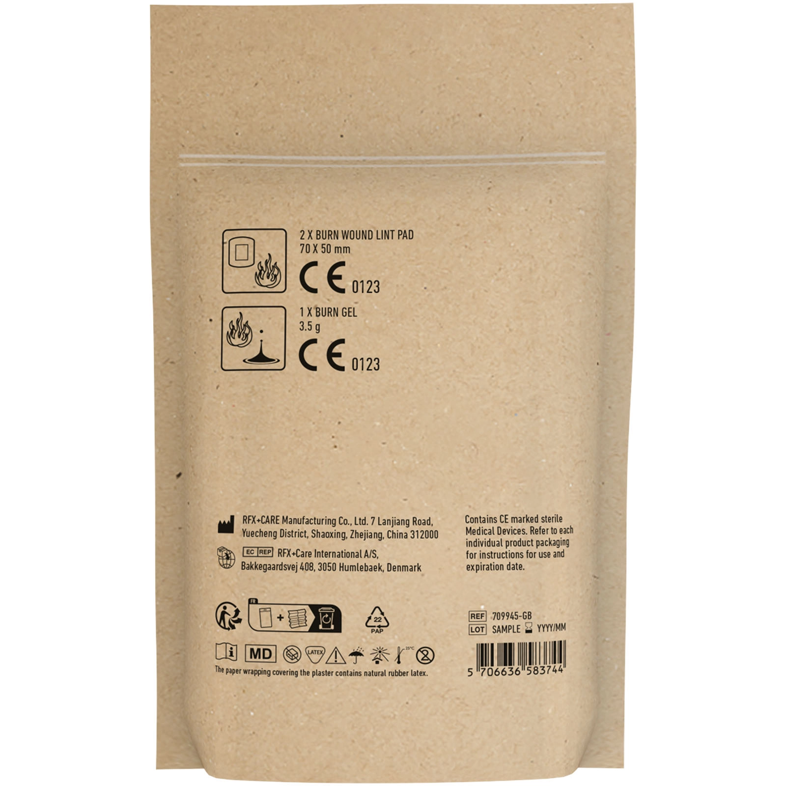 Immagine MiniKit Primo Soccorso Bruciature con custodia in carta