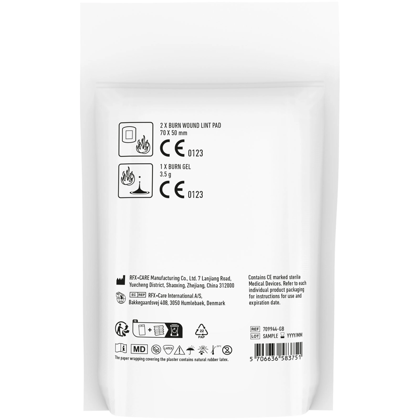 Immagine MiniKit Primo Soccorso Bruciature con custodia in carta