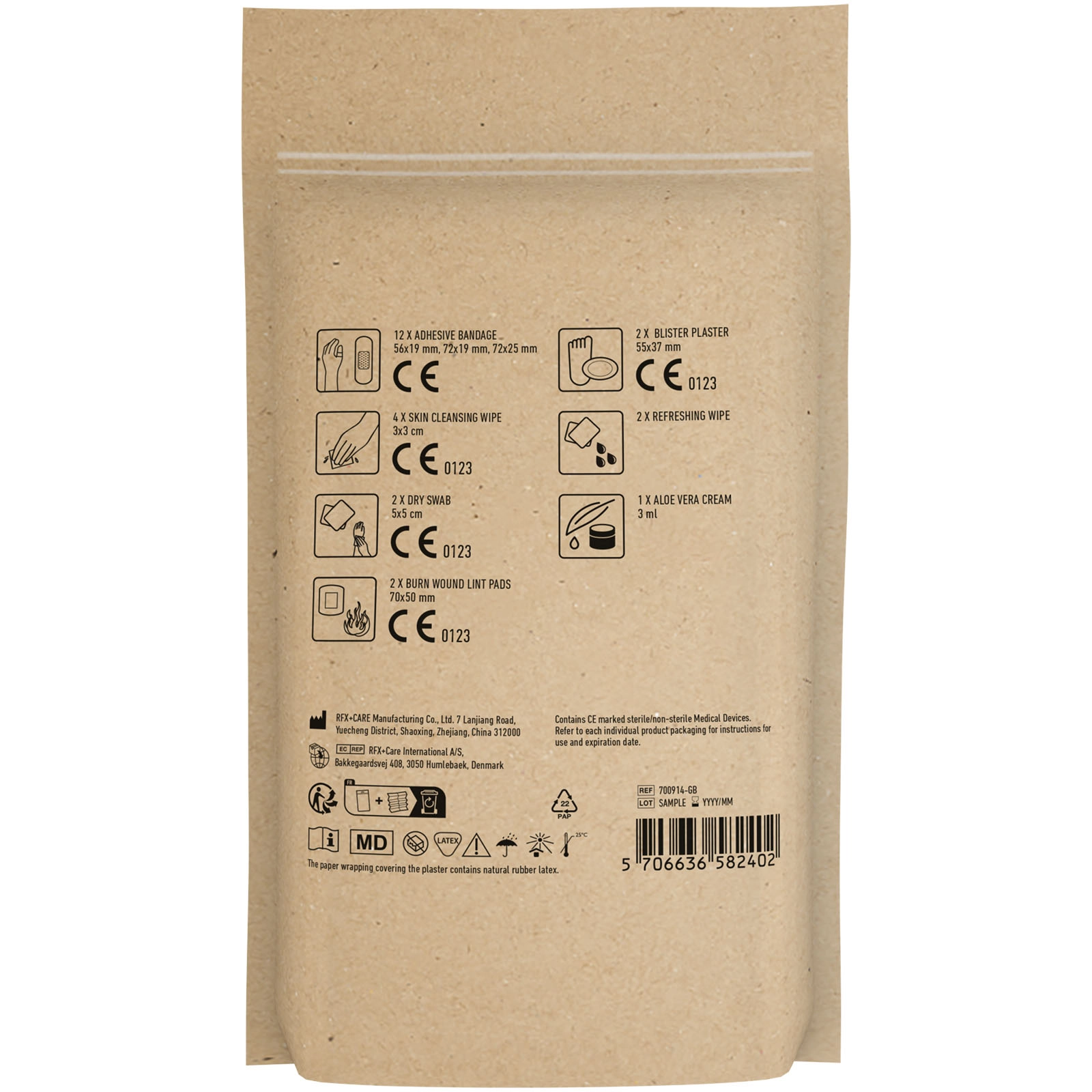 Immagine MyKit Set Primo Soccorso Viaggio Plus con custodia in carta