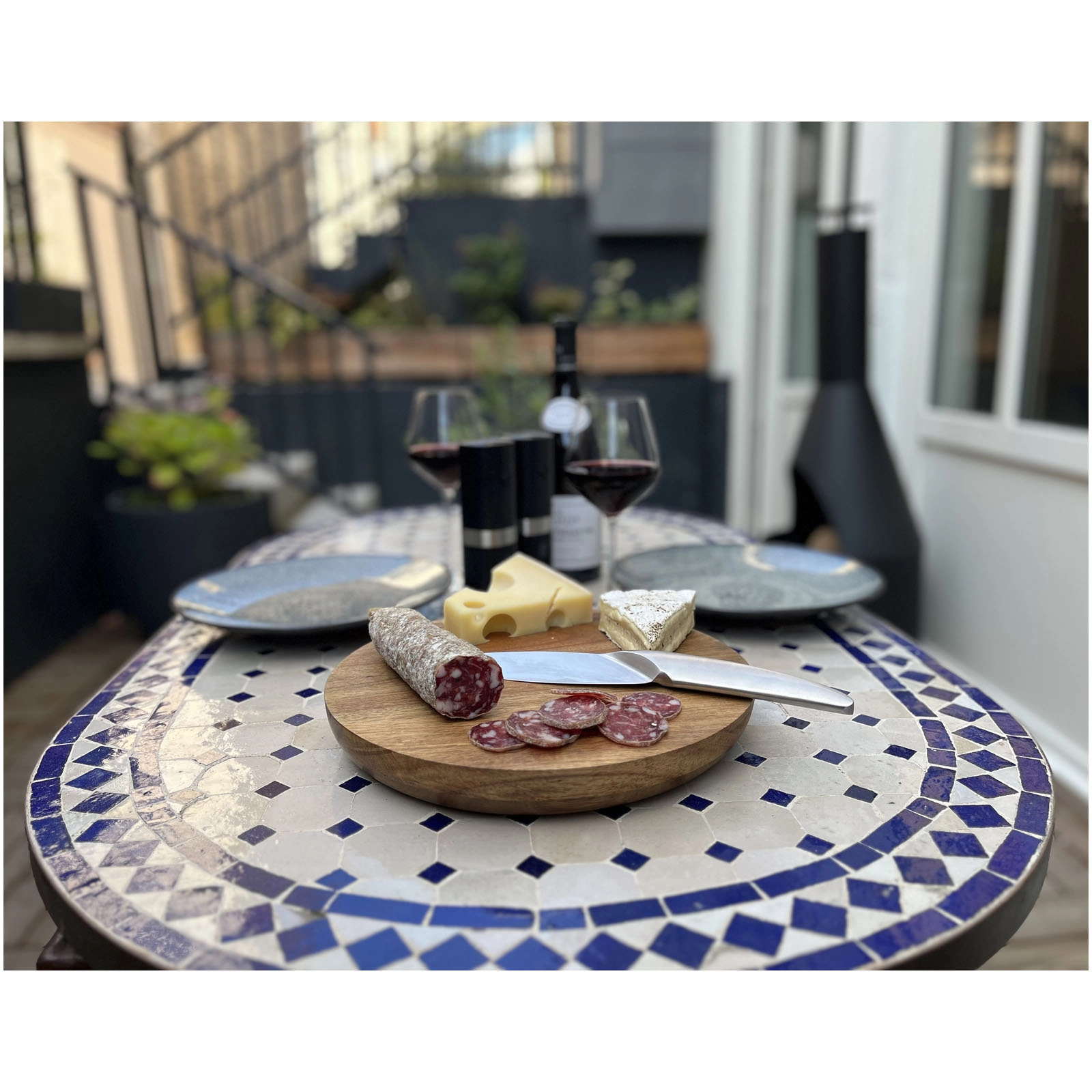 Immagine Tagliere in legno e set di coltelli SCX.design K03