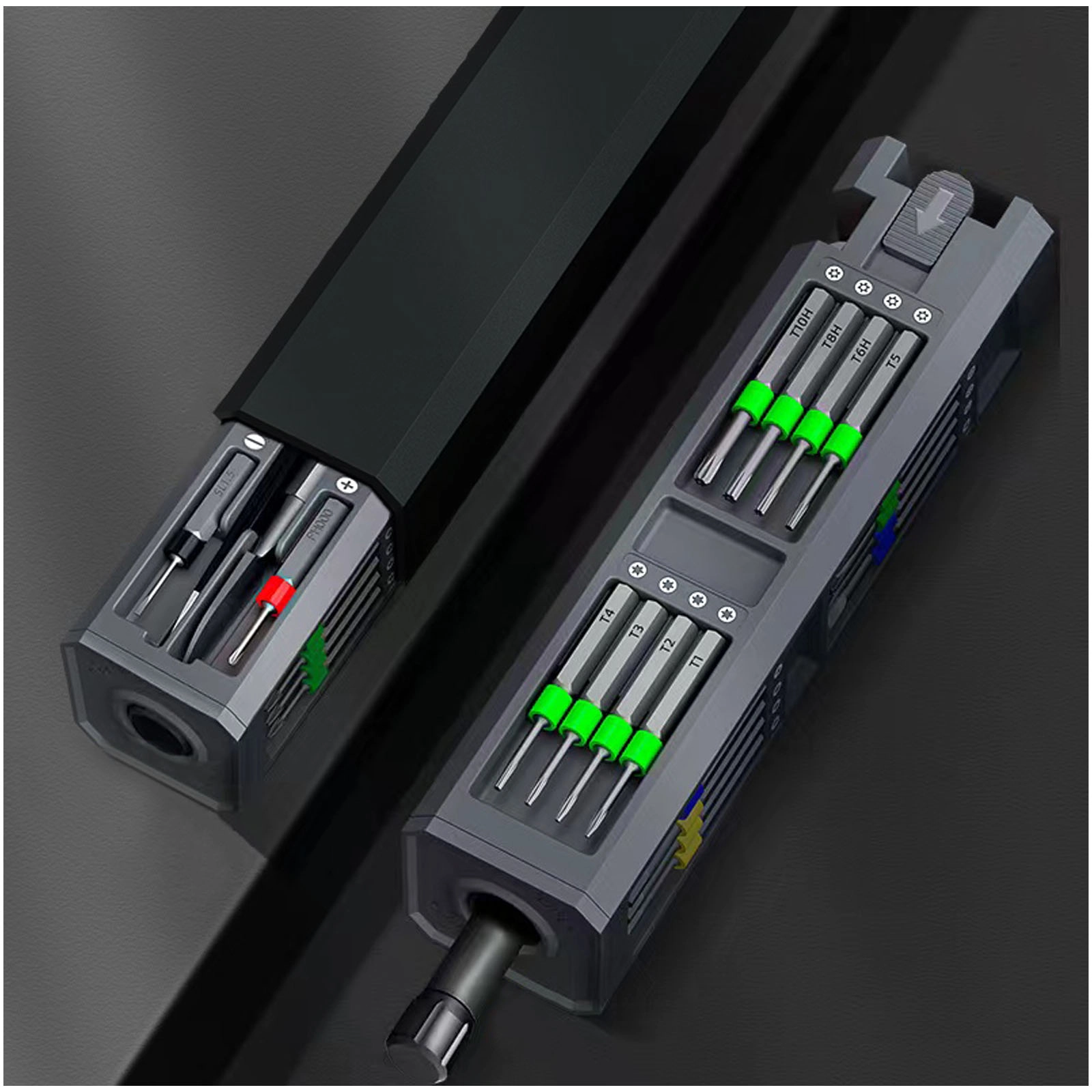 Immagine Set di riparazione con cacciaviti da 30 pezzi in custodia di alluminio SCX.design T20