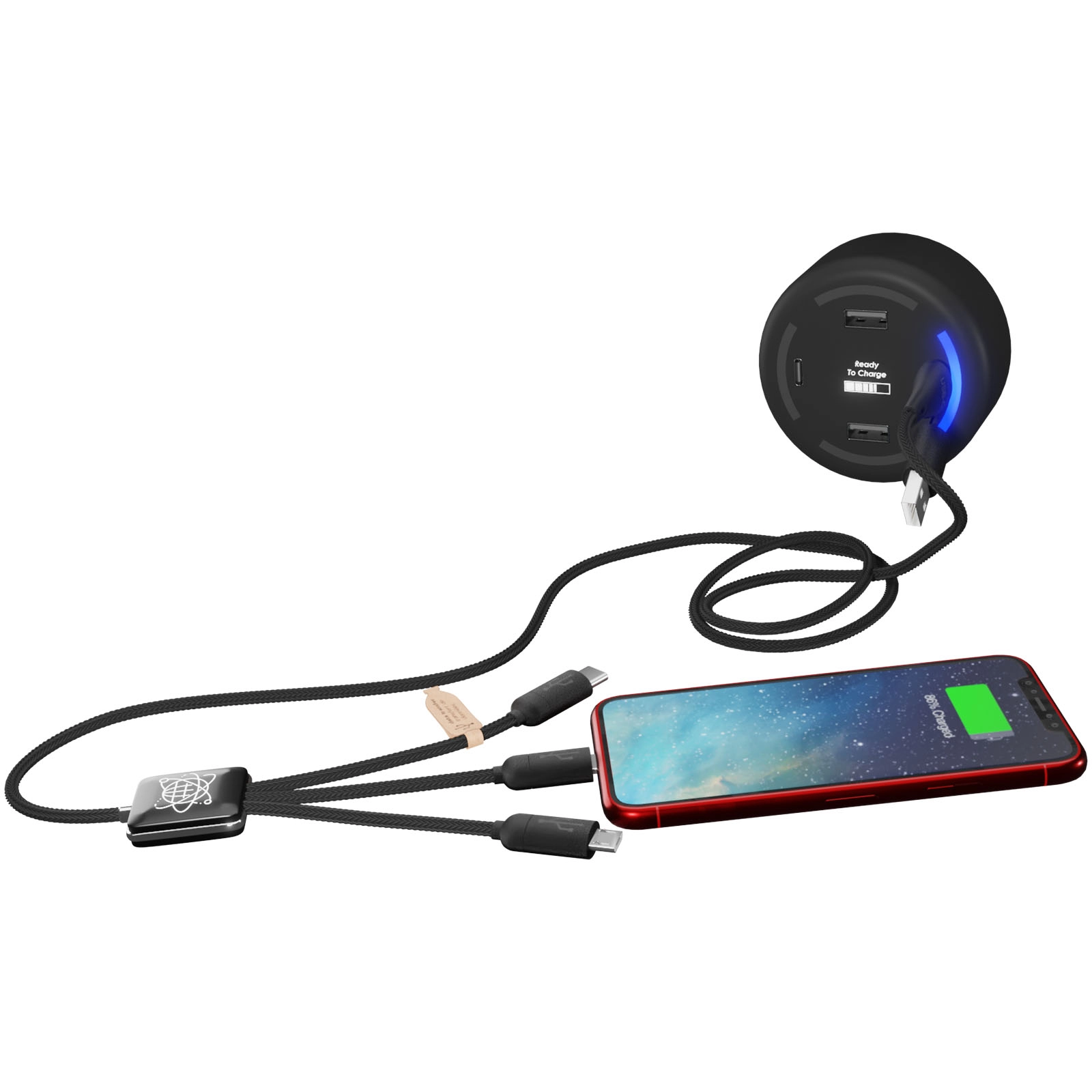 Immagine Caricabatterie smart home con logo luminoso SCX.design H11