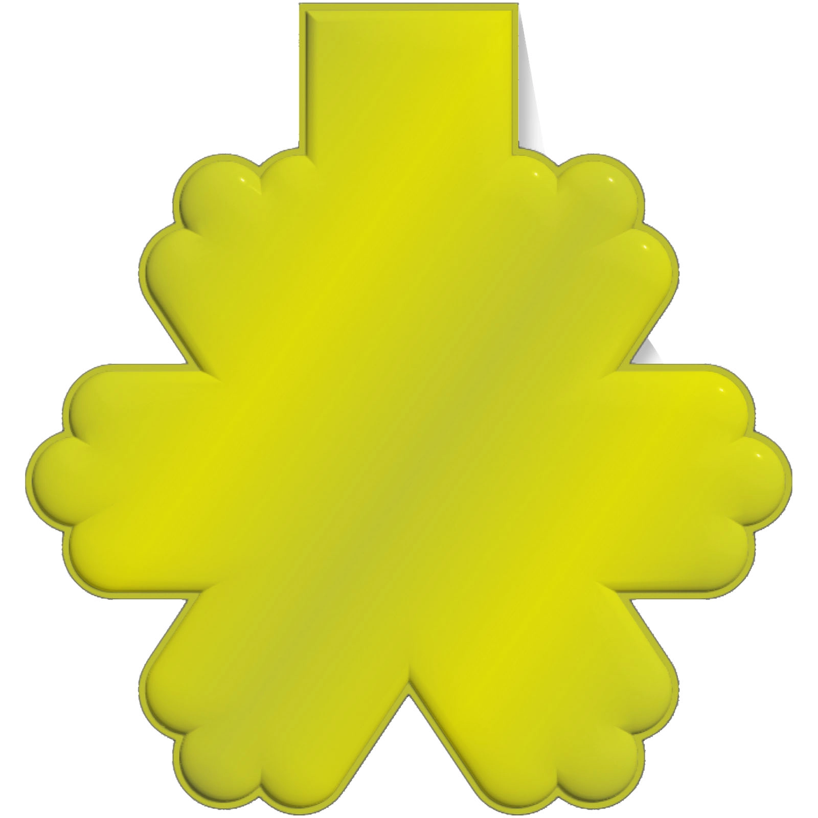 Immagine Calamita catarifrangente a forma di fiocco di neve in PVC RFX™ 