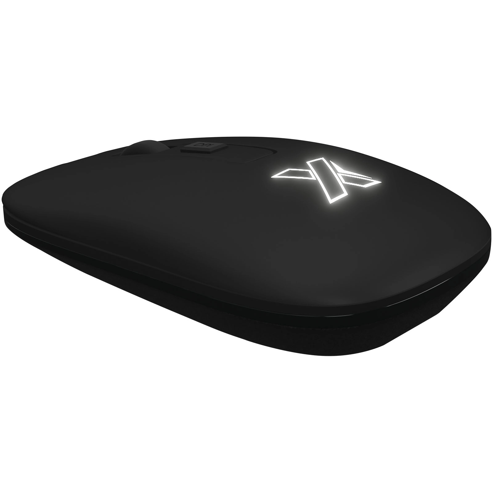 Immagine Mouse wireless in materiale antibatterico con logo luminoso SCX.design O22