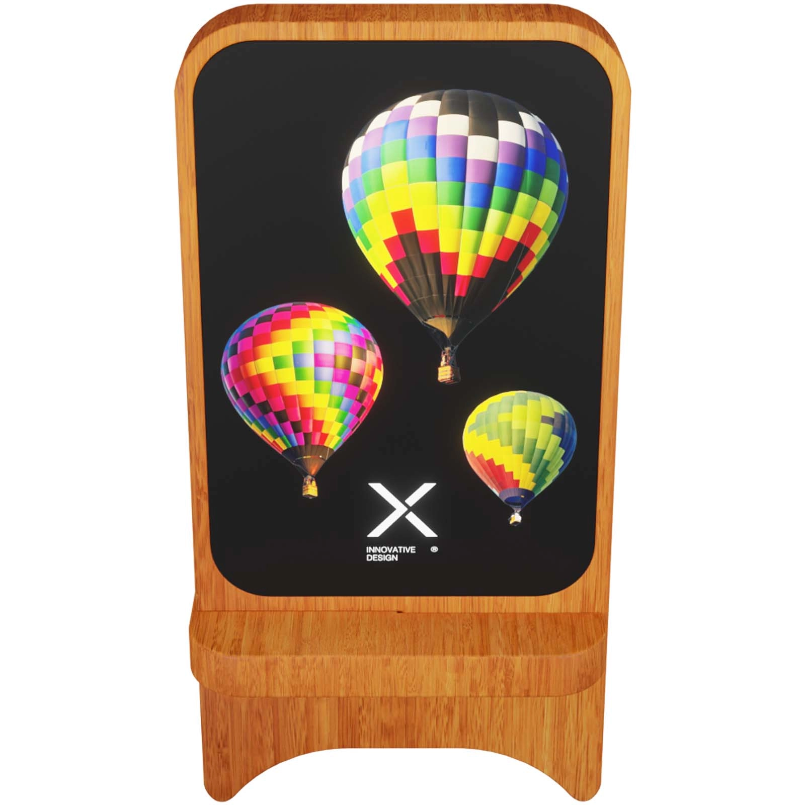 Immagine Supporto in legno wireless, luminoso, da 10 W SCX.design W16