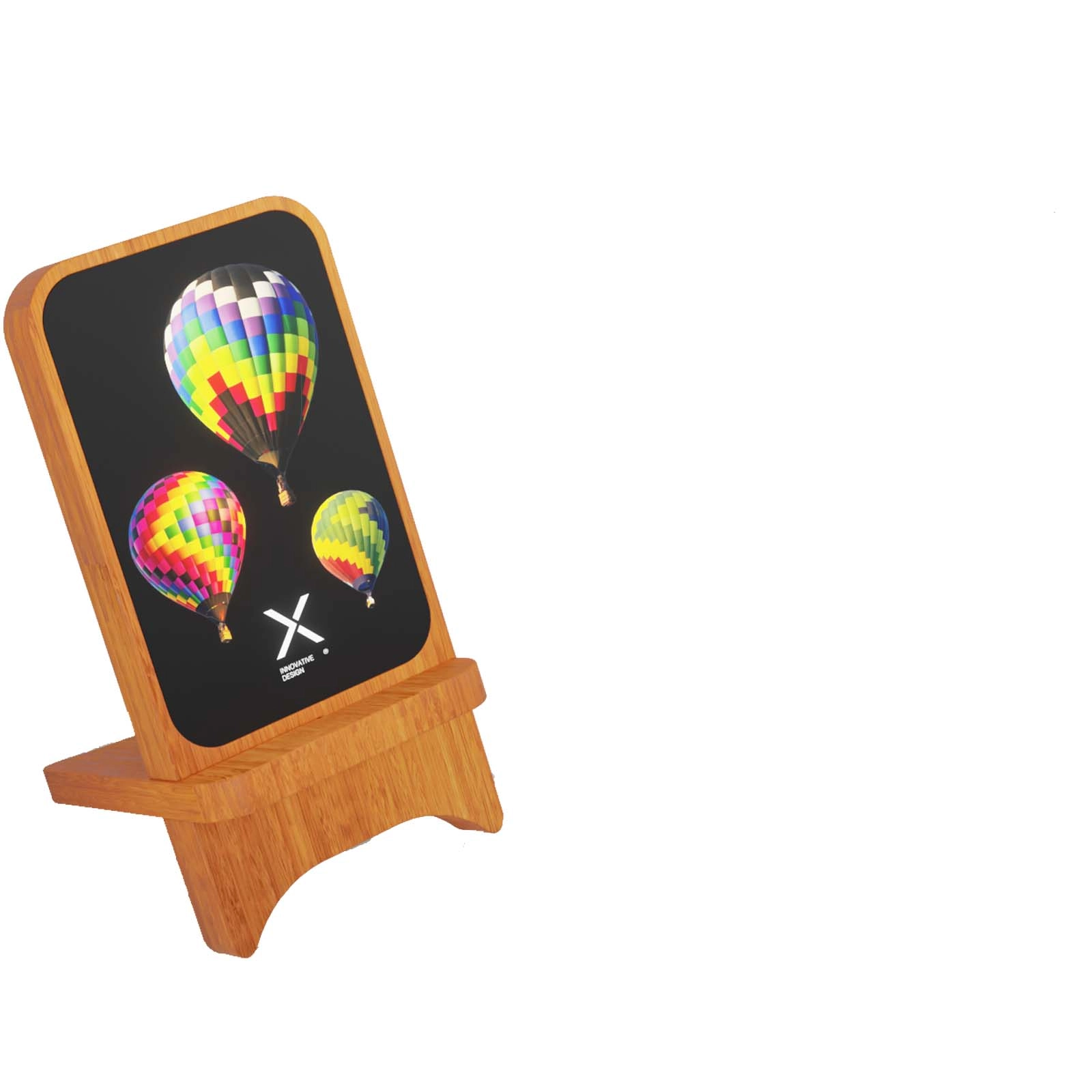 Immagine Supporto in legno wireless, luminoso, da 10 W SCX.design W16