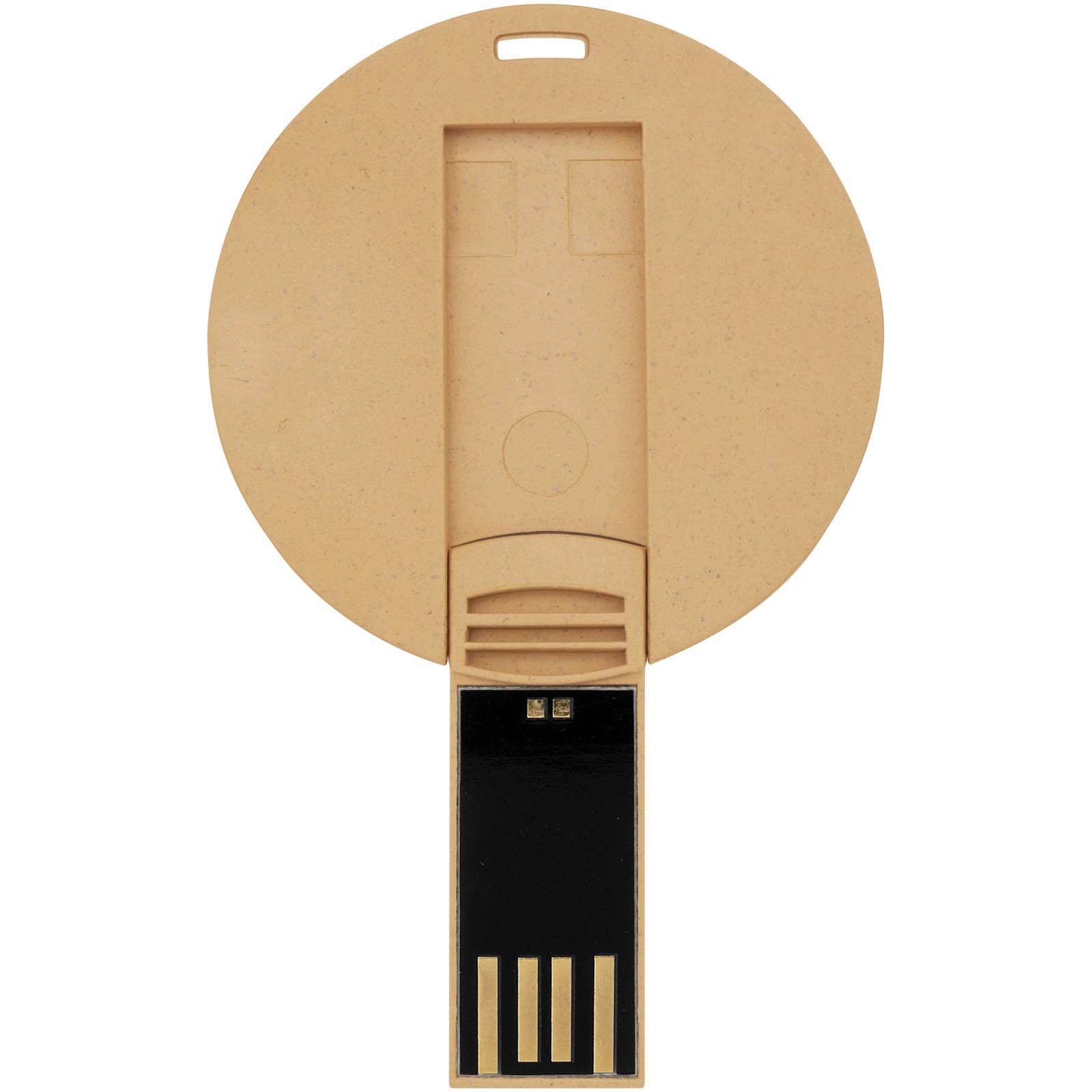 Immagine USB rotonda con scocca biodegradabile