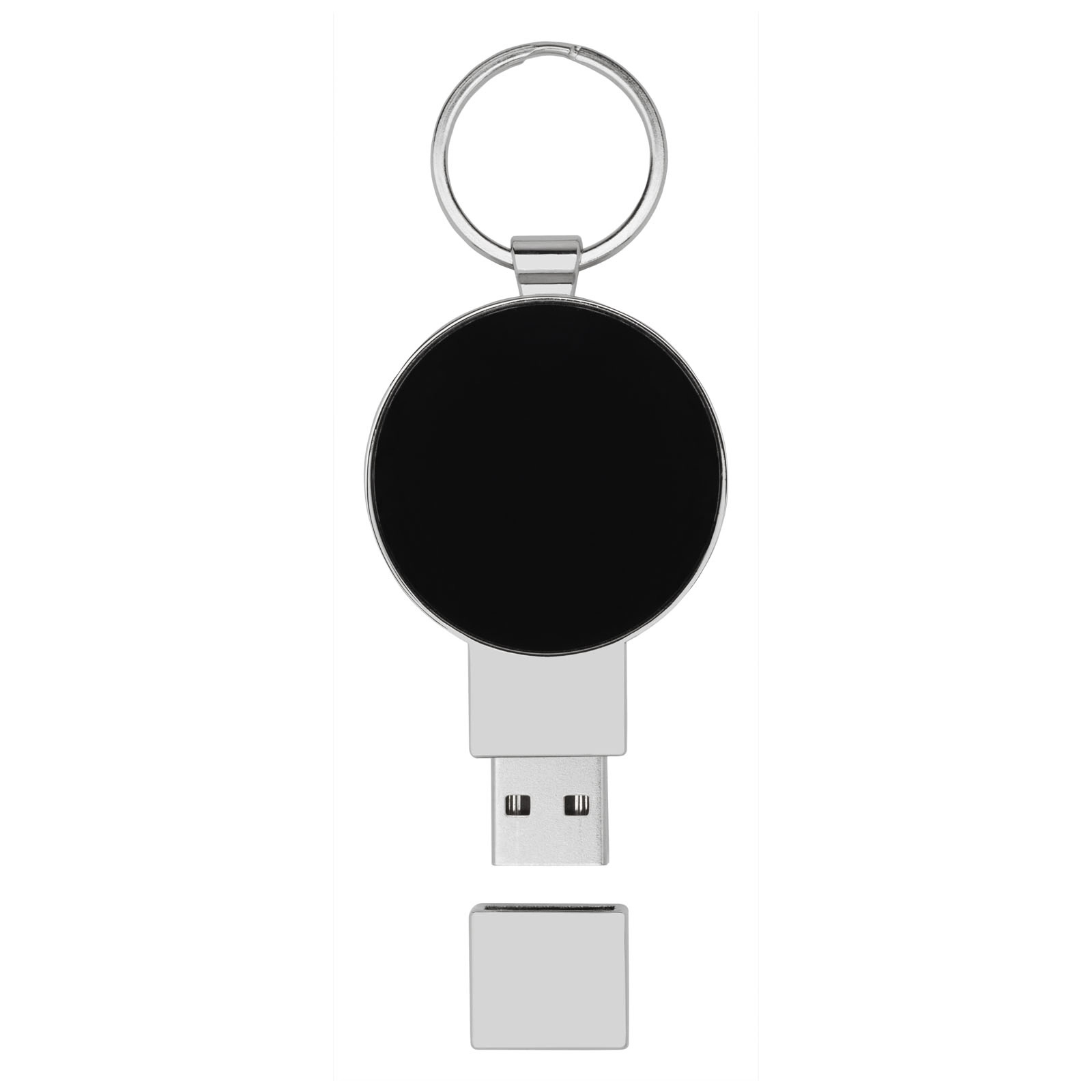 Immagine USB rotonda con logo luminoso