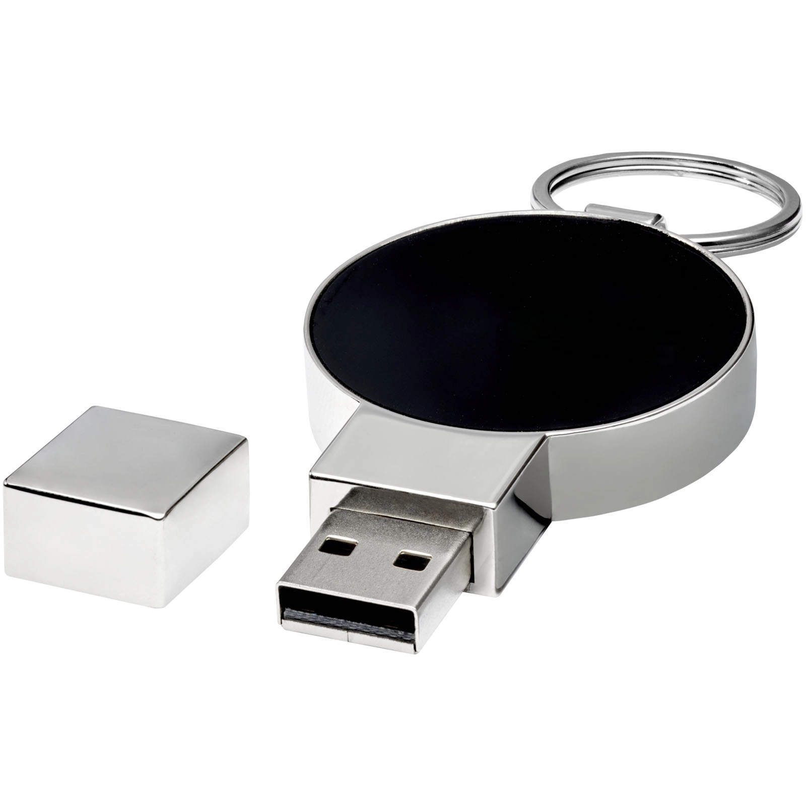 Immagine USB rotonda con logo luminoso