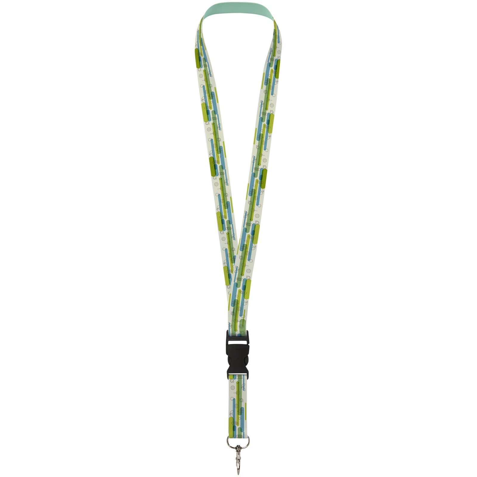 Immagine Lanyard Bucks in PET riciclato con stampa in sublimazione e fibbia di sicurezza