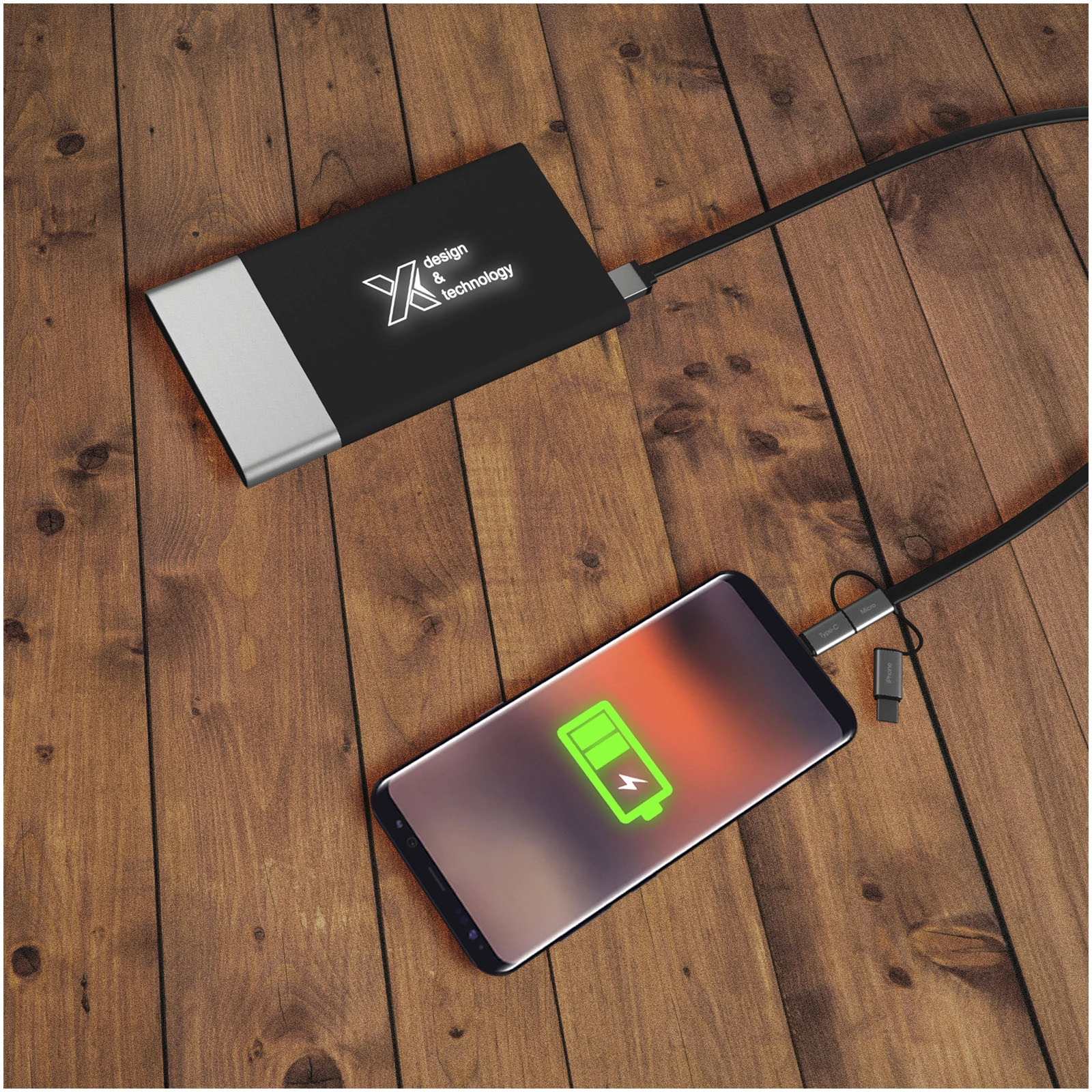 Immagine Power bank luminoso SCX.design P20 da 5000 mAh