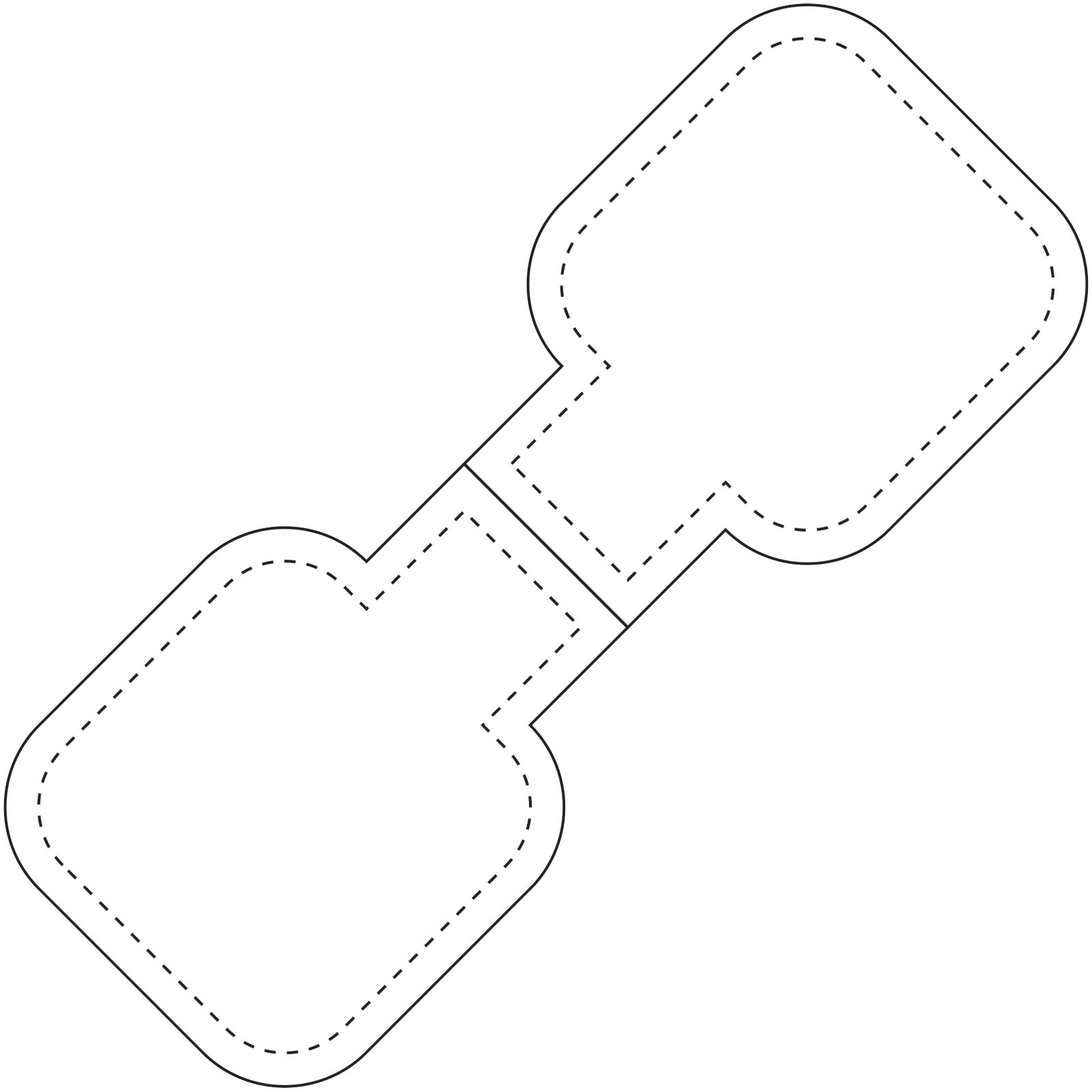 Immagine Calamita catarifrangente quadrata in PVC RFX™ 