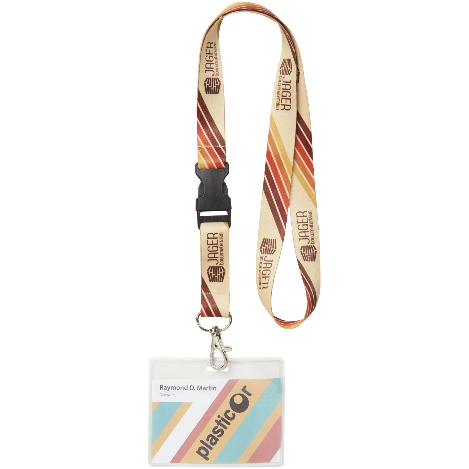 Immagine Lanyard Bucks con stampa in sublimazione e fibbia di sicurezza