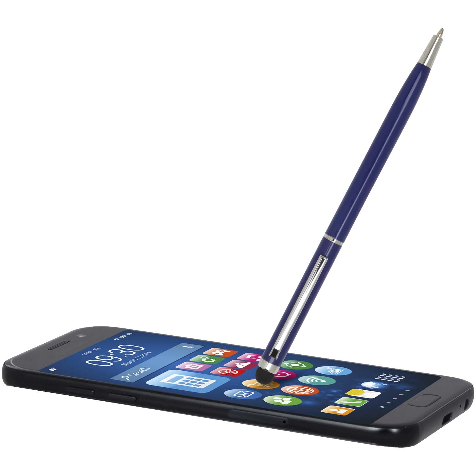 Immagine Penna a sfera in alluminio con stylus Ore (inchiostro blu)