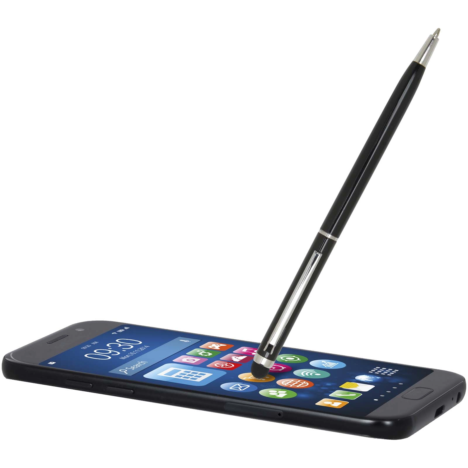 Immagine Penna a sfera in alluminio con stylus Ore (inchiostro blu)