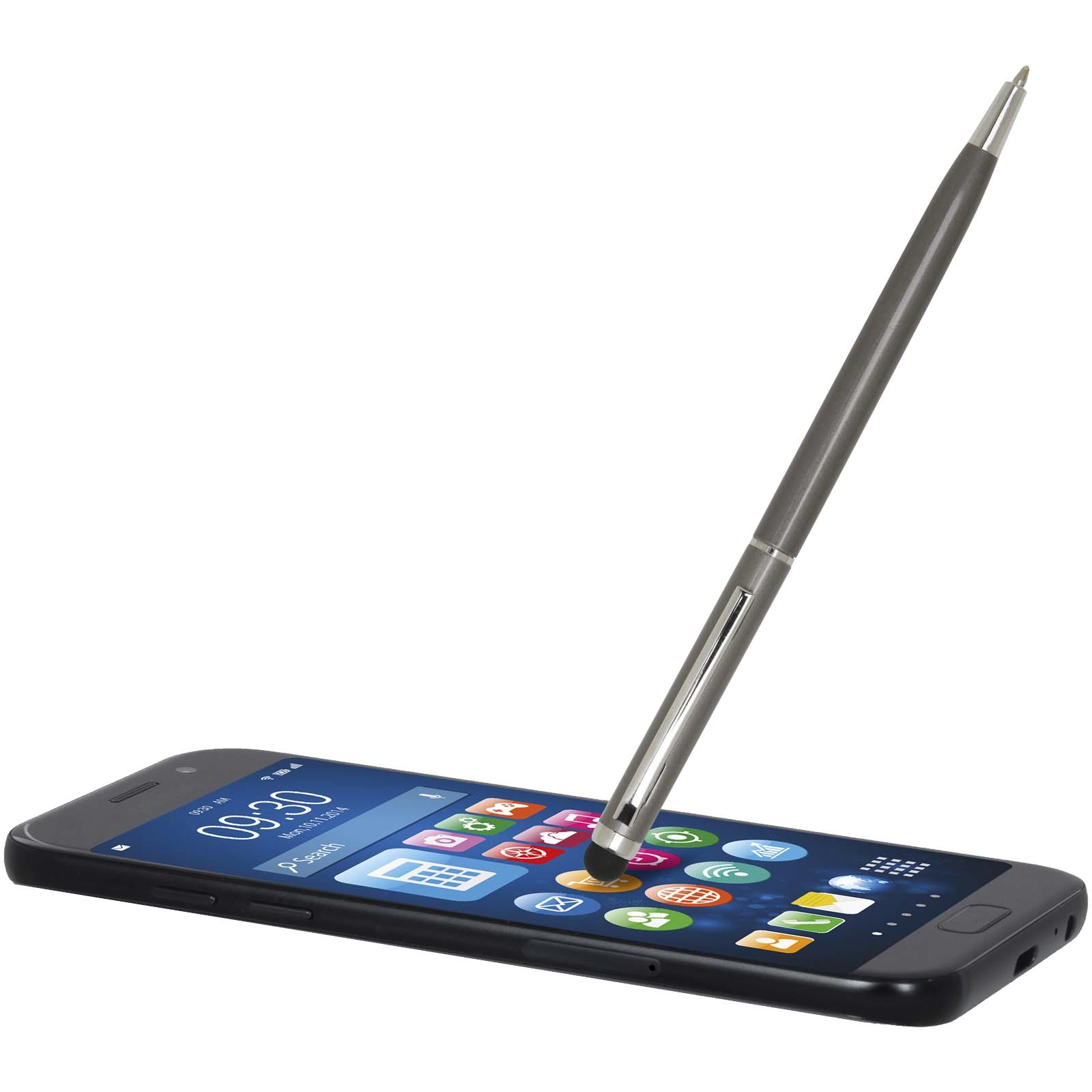 Immagine Penna a sfera in alluminio con stylus Ore (inchiostro blu)