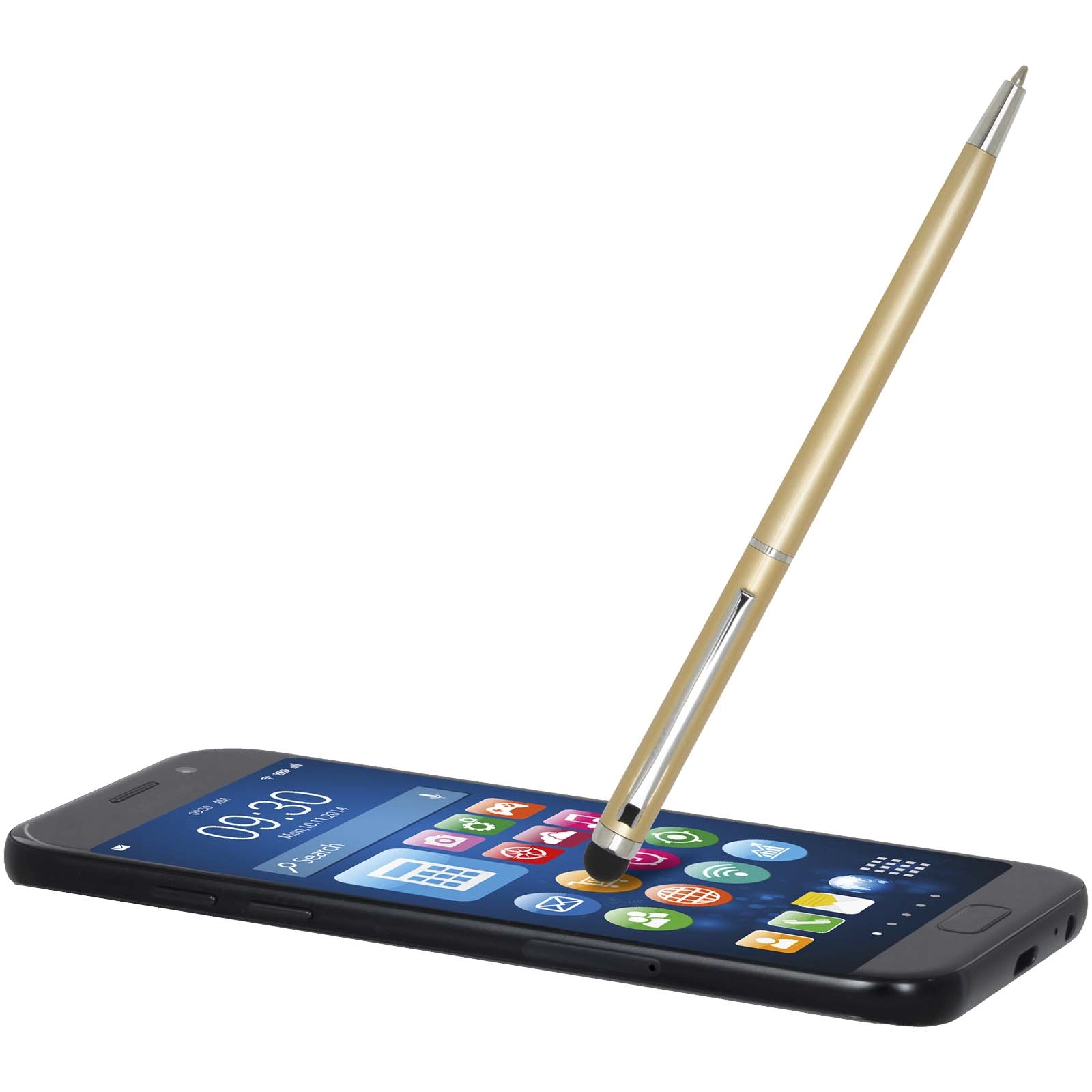 Immagine Penna a sfera in alluminio con stylus Ore (inchiostro blu)