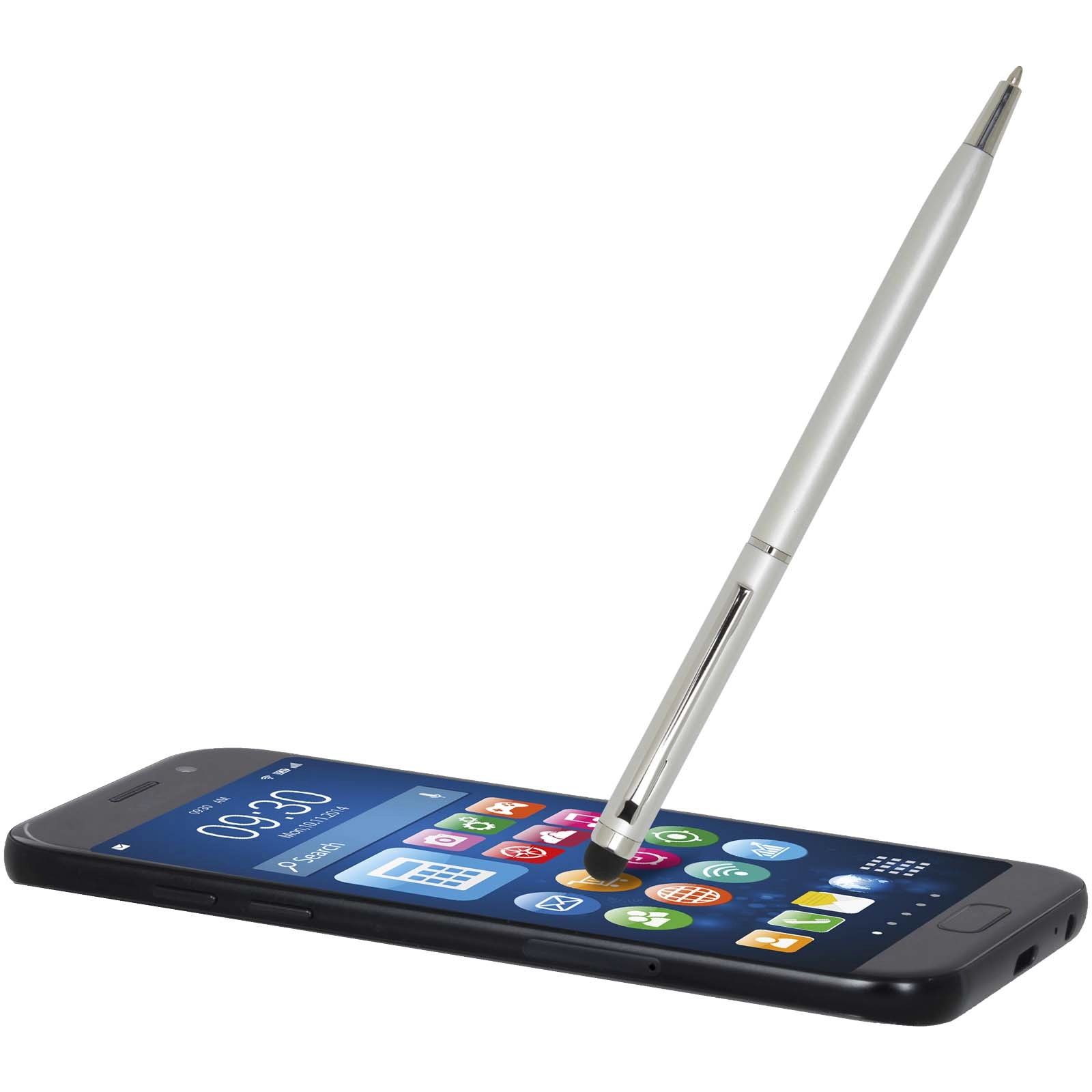 Immagine Penna a sfera in alluminio con stylus Ore (inchiostro blu)