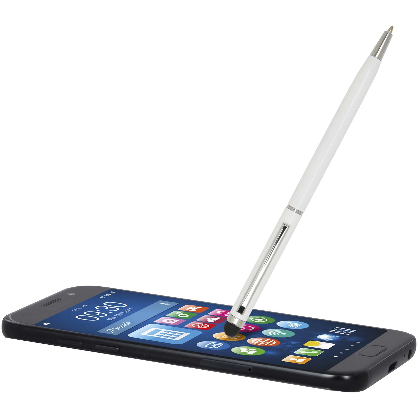 Immagine Penna a sfera in alluminio con stylus Ore (inchiostro blu)