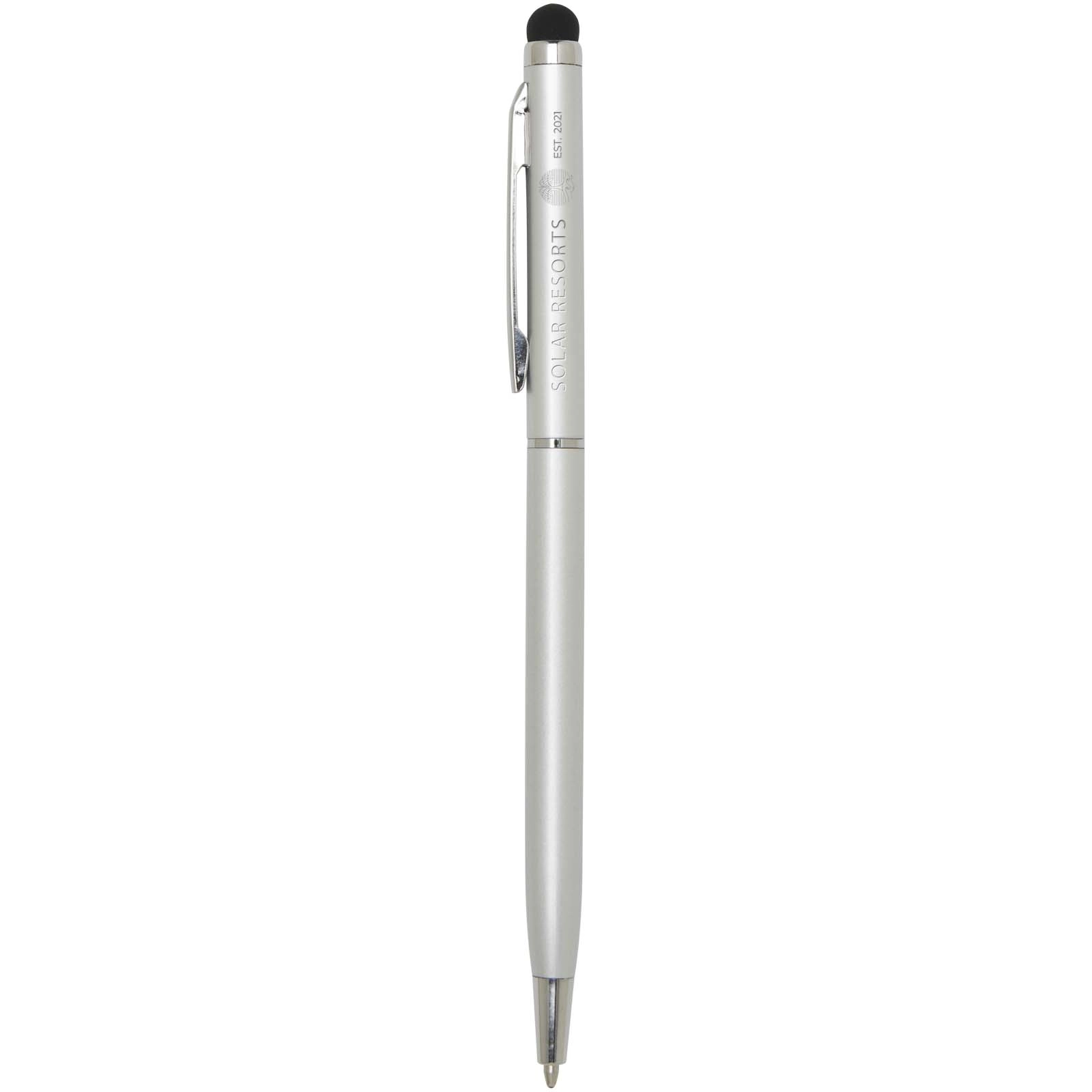Immagine Penna a sfera in alluminio con stylus Ore (inchiostro blu)