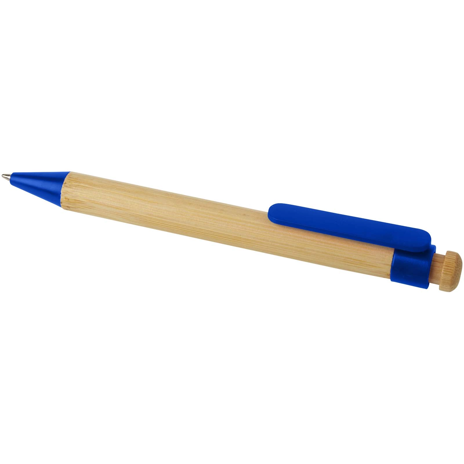 Immagine Penna a sfera in plastica riciclata e bambù Rattan