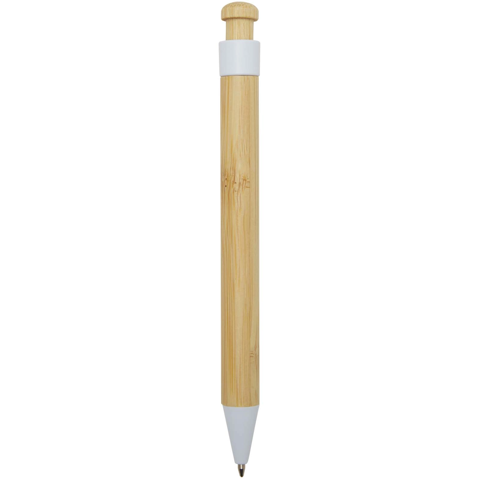 Immagine Penna a sfera in plastica riciclata e bambù Rattan