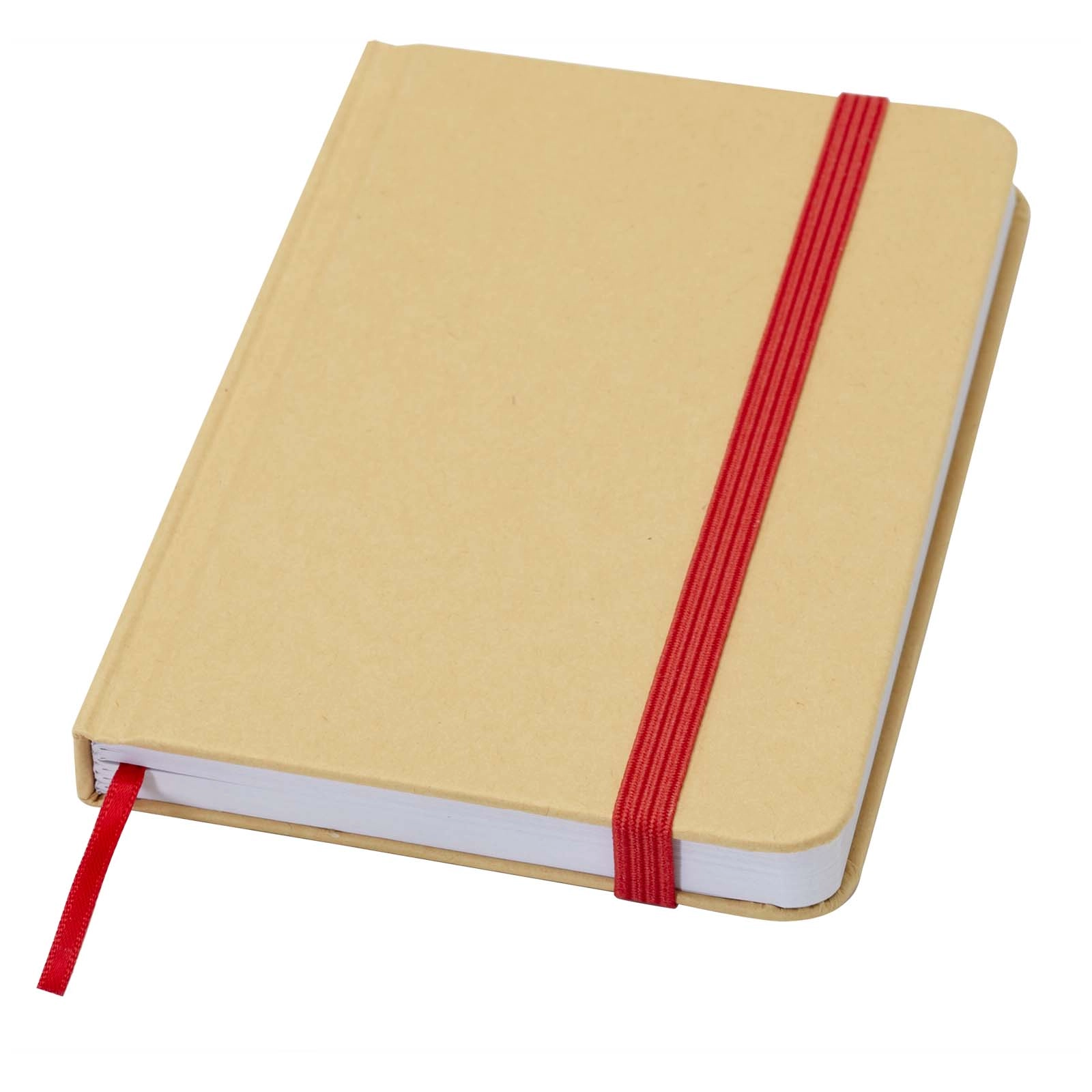 Immagine Blocco note formato A6 con copertina rigida in materiale riciclata e pagine bianche Reed