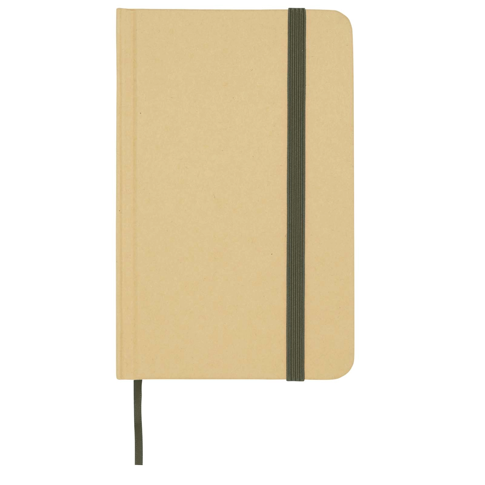 Immagine Blocco note formato A6 con copertina rigida in materiale riciclata e pagine bianche Reed
