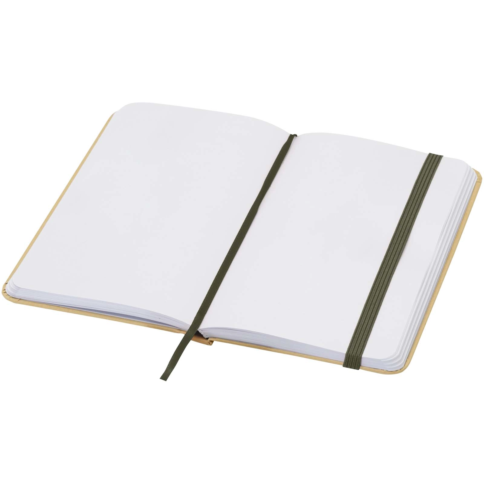 Immagine Blocco note formato A6 con copertina rigida in materiale riciclata e pagine bianche Reed