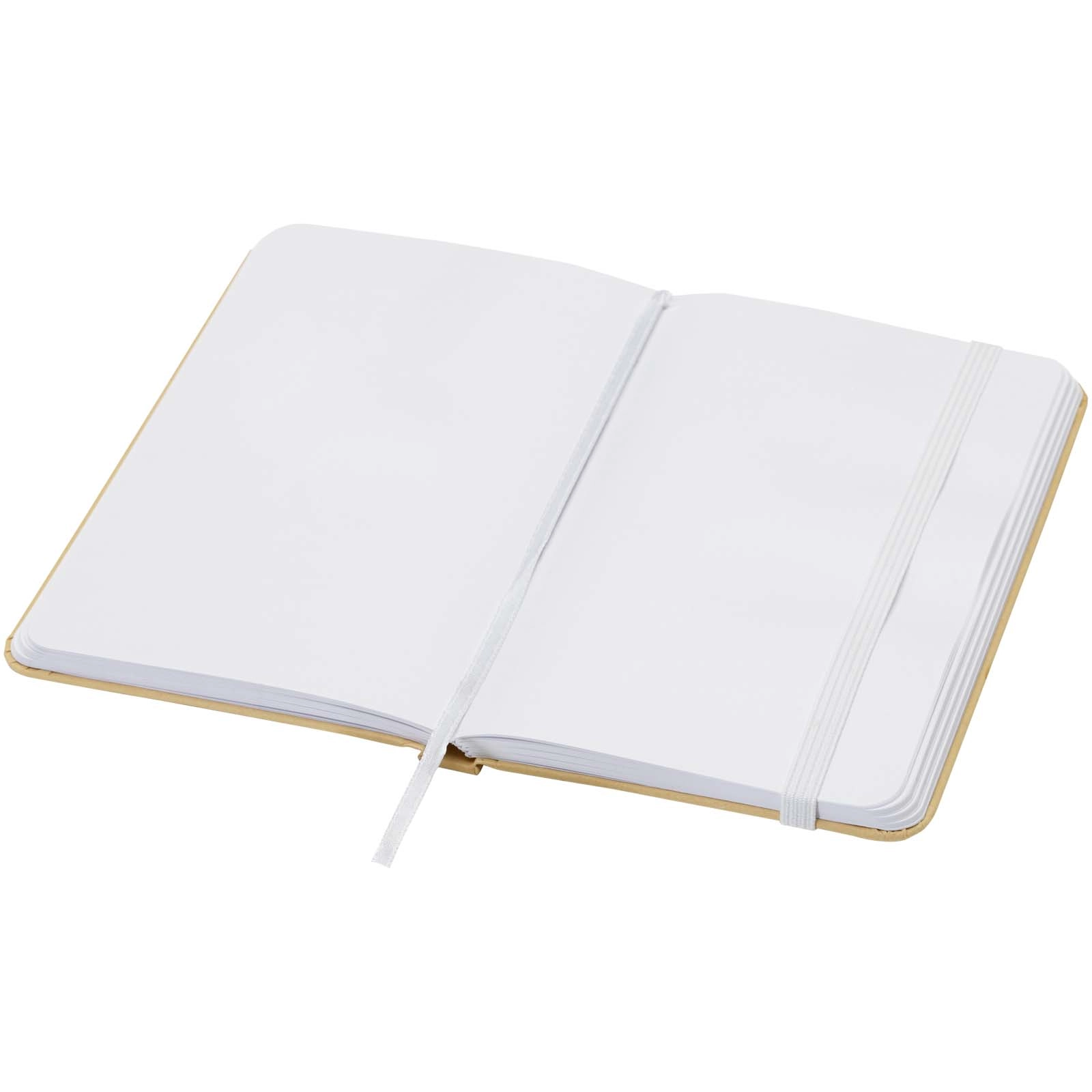 Immagine Blocco note formato A6 con copertina rigida in materiale riciclata e pagine bianche Reed