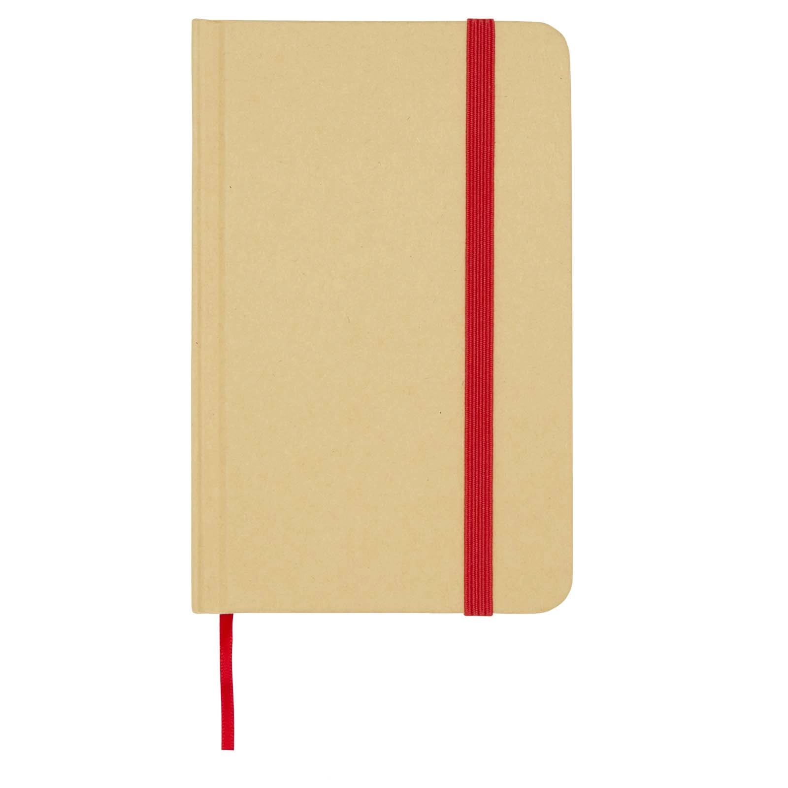Immagine Blocco note formato A6 con copertina rigida in materiale riciclata e pagine bianche Reed