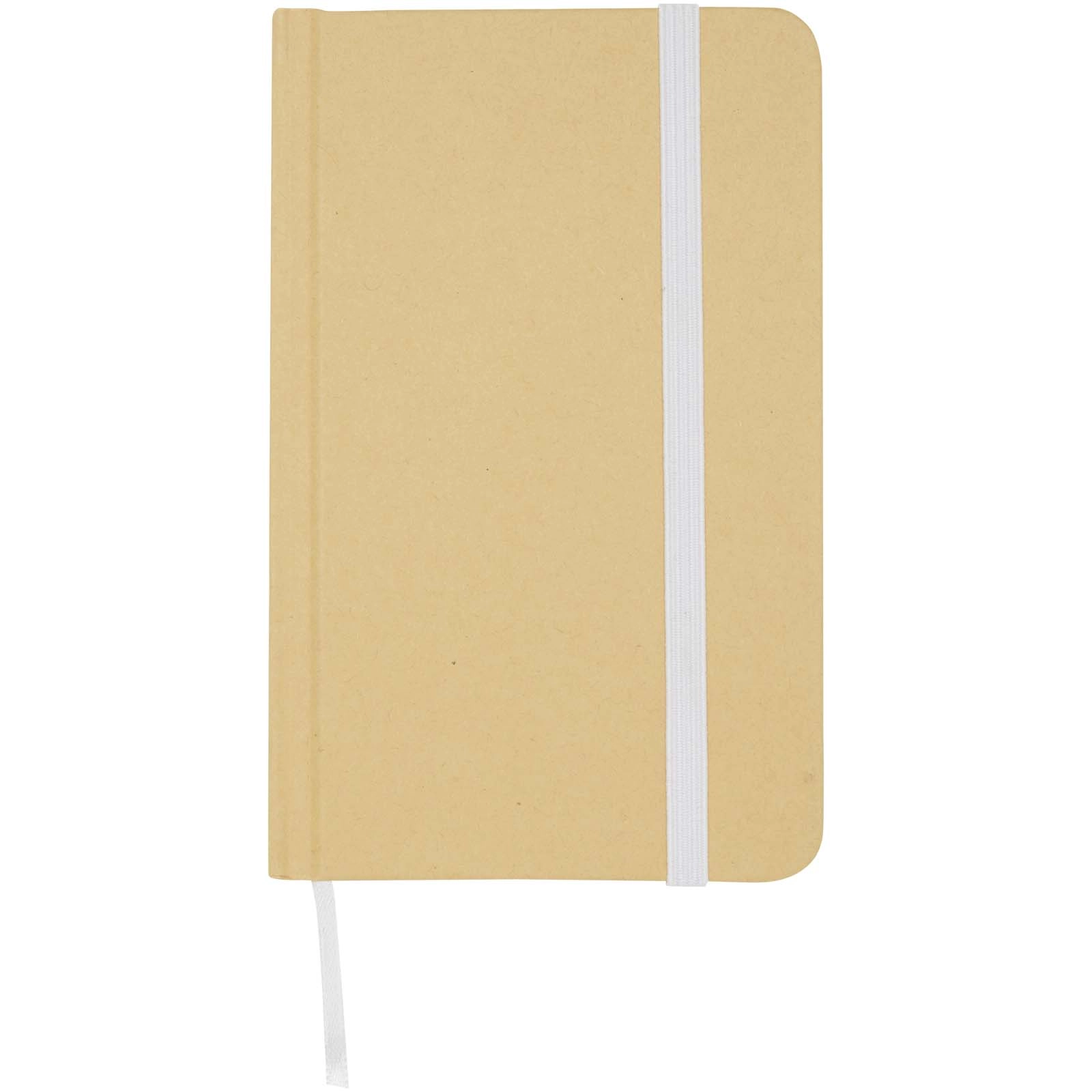 Immagine Blocco note formato A6 con copertina rigida in materiale riciclata e pagine bianche Reed