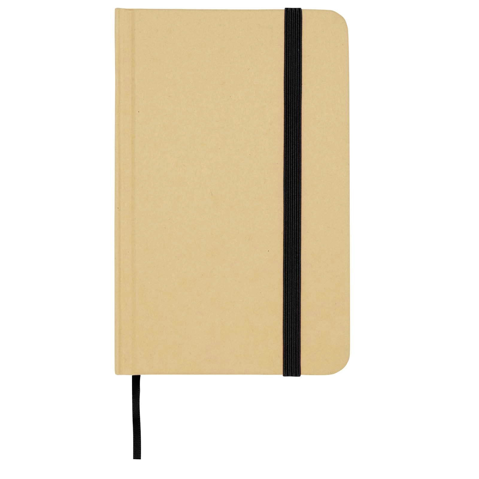 Immagine Blocco note formato A6 con copertina rigida in materiale riciclata e pagine bianche Reed