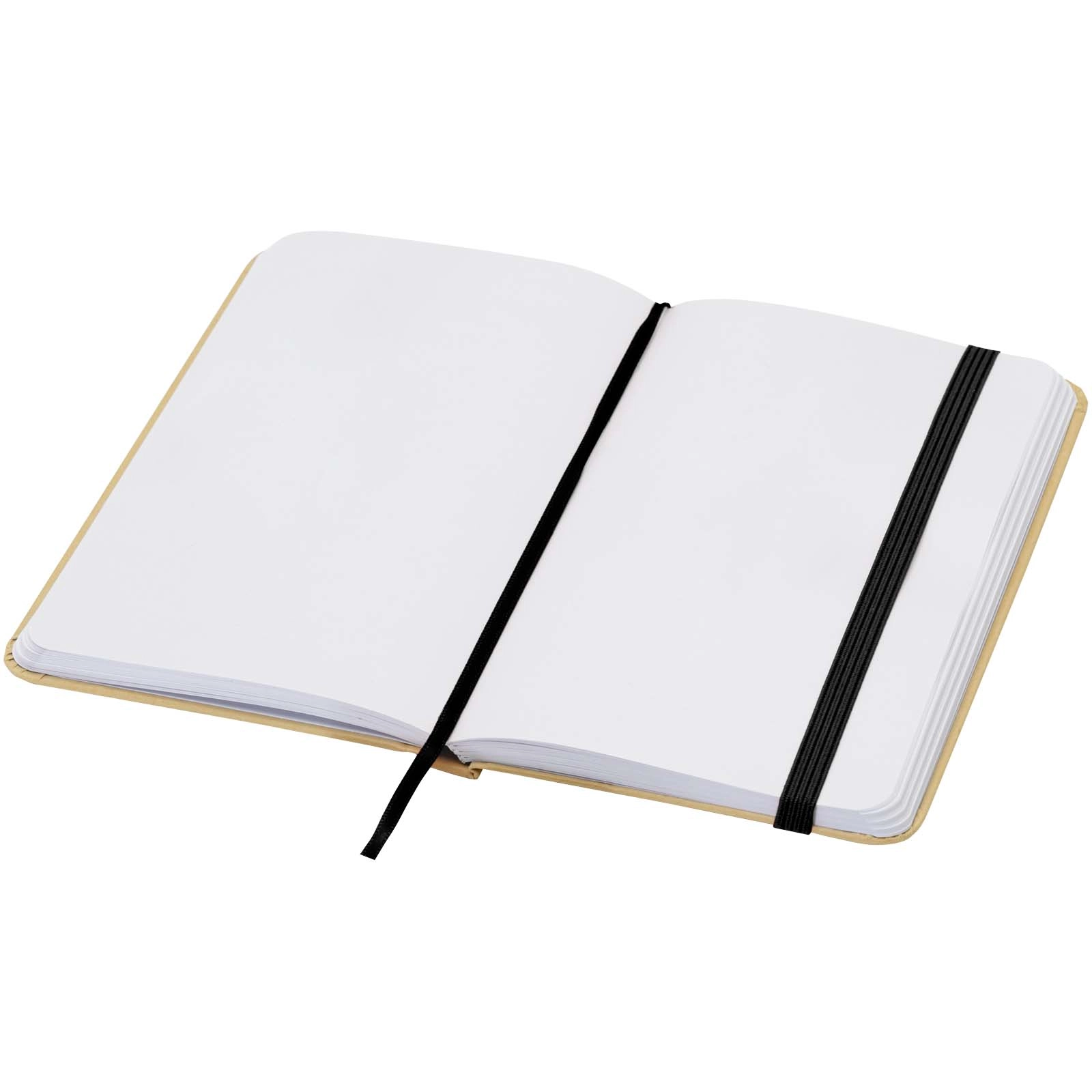 Immagine Blocco note formato A6 con copertina rigida in materiale riciclata e pagine bianche Reed