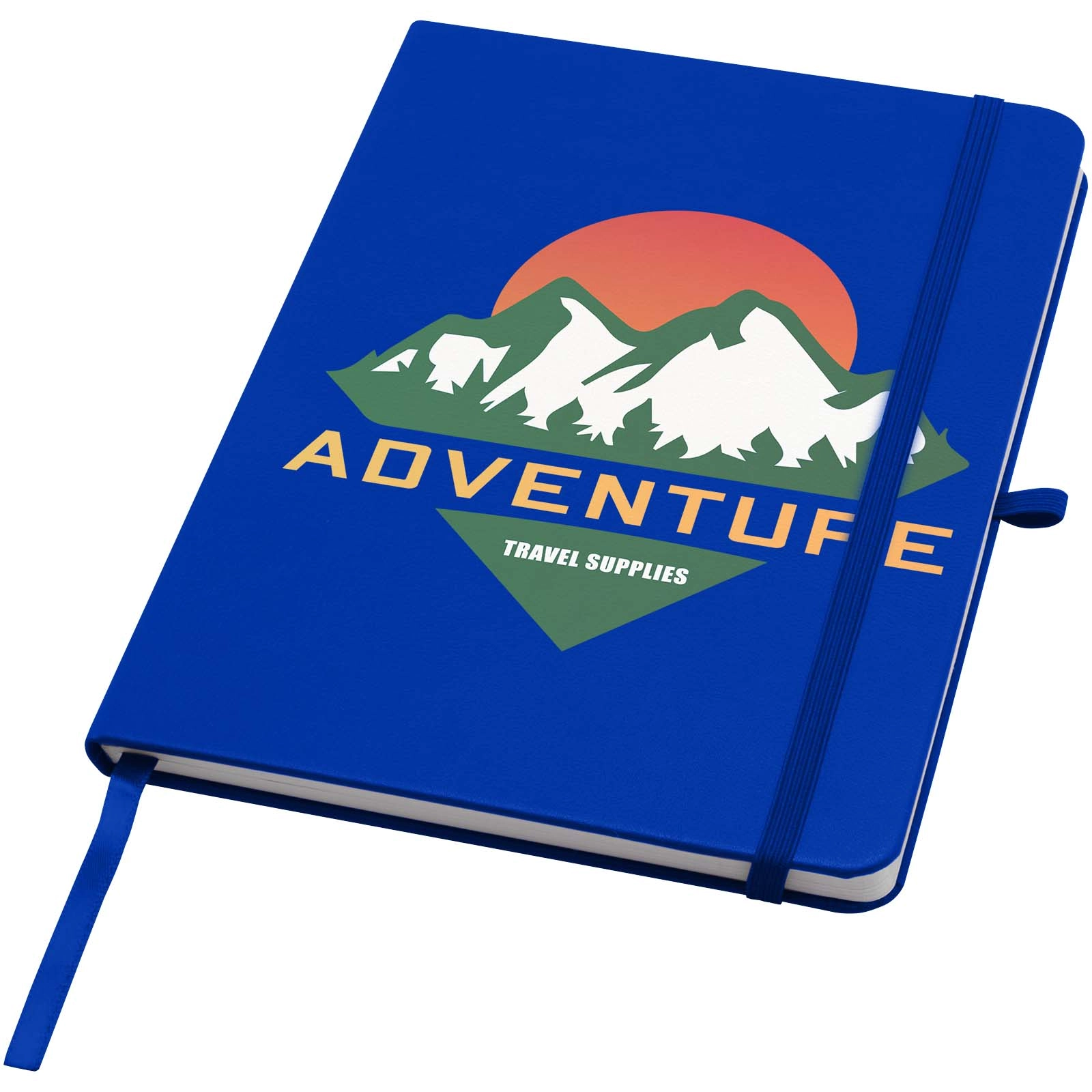 Immagine Blocco note formato A5 con copertina rigida in materiale riciclato e pagine a righe Teak