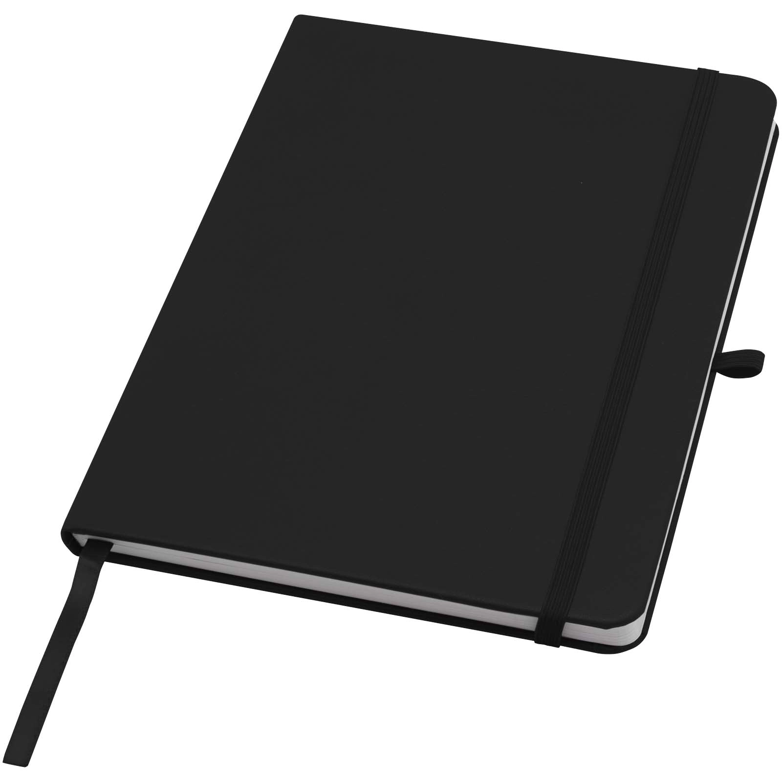 Immagine Blocco note formato A5 con copertina rigida in materiale riciclato e pagine a righe Teak
