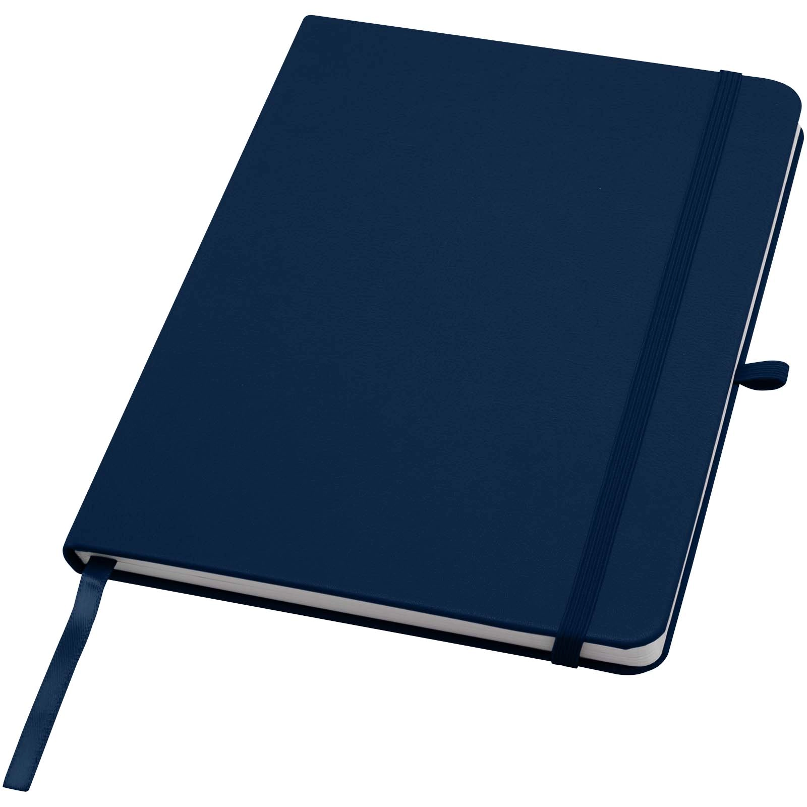 Immagine Blocco note formato A5 con copertina rigida in materiale riciclato e pagine a righe Teak