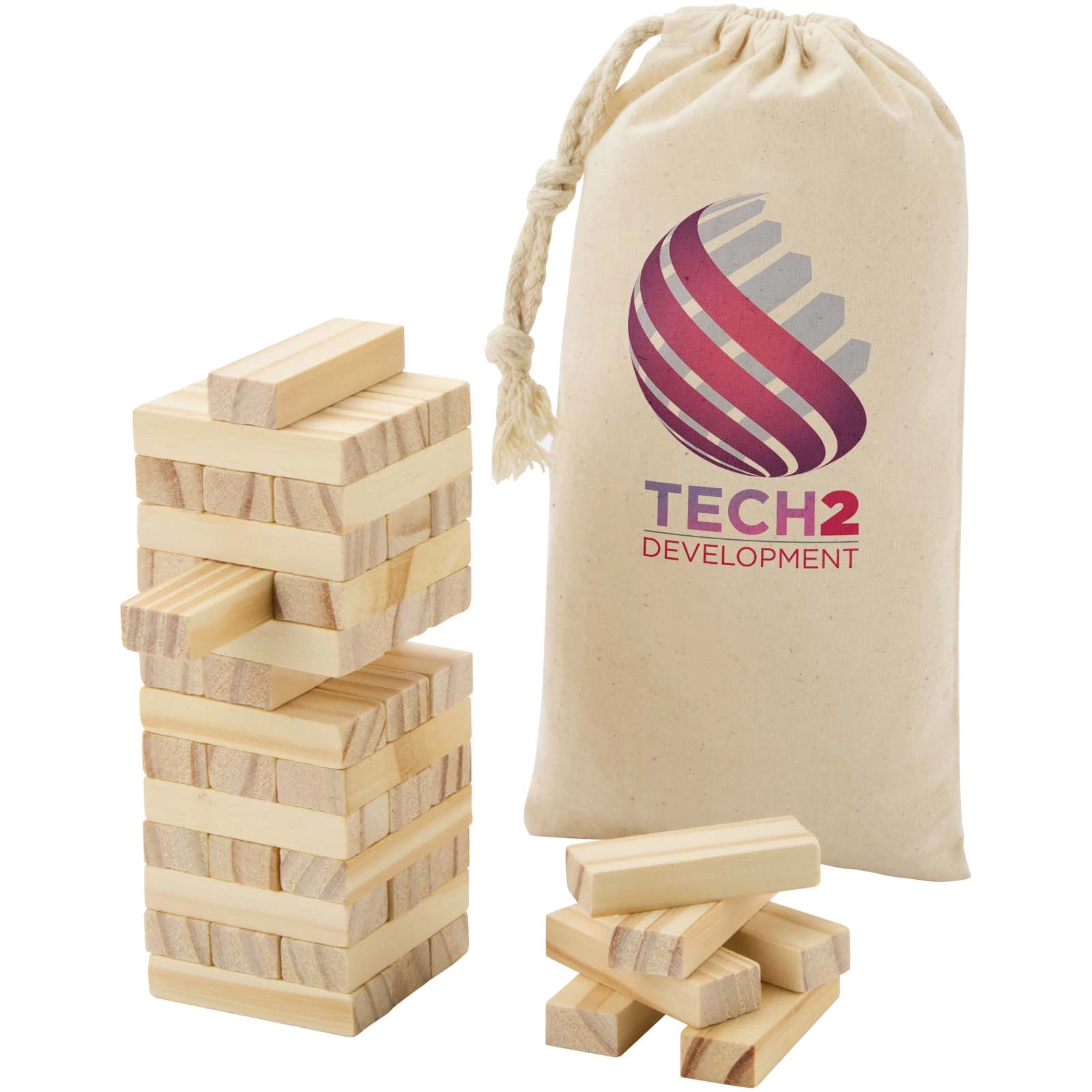Immagine Gioco con torre impilabile in legno Jumble
