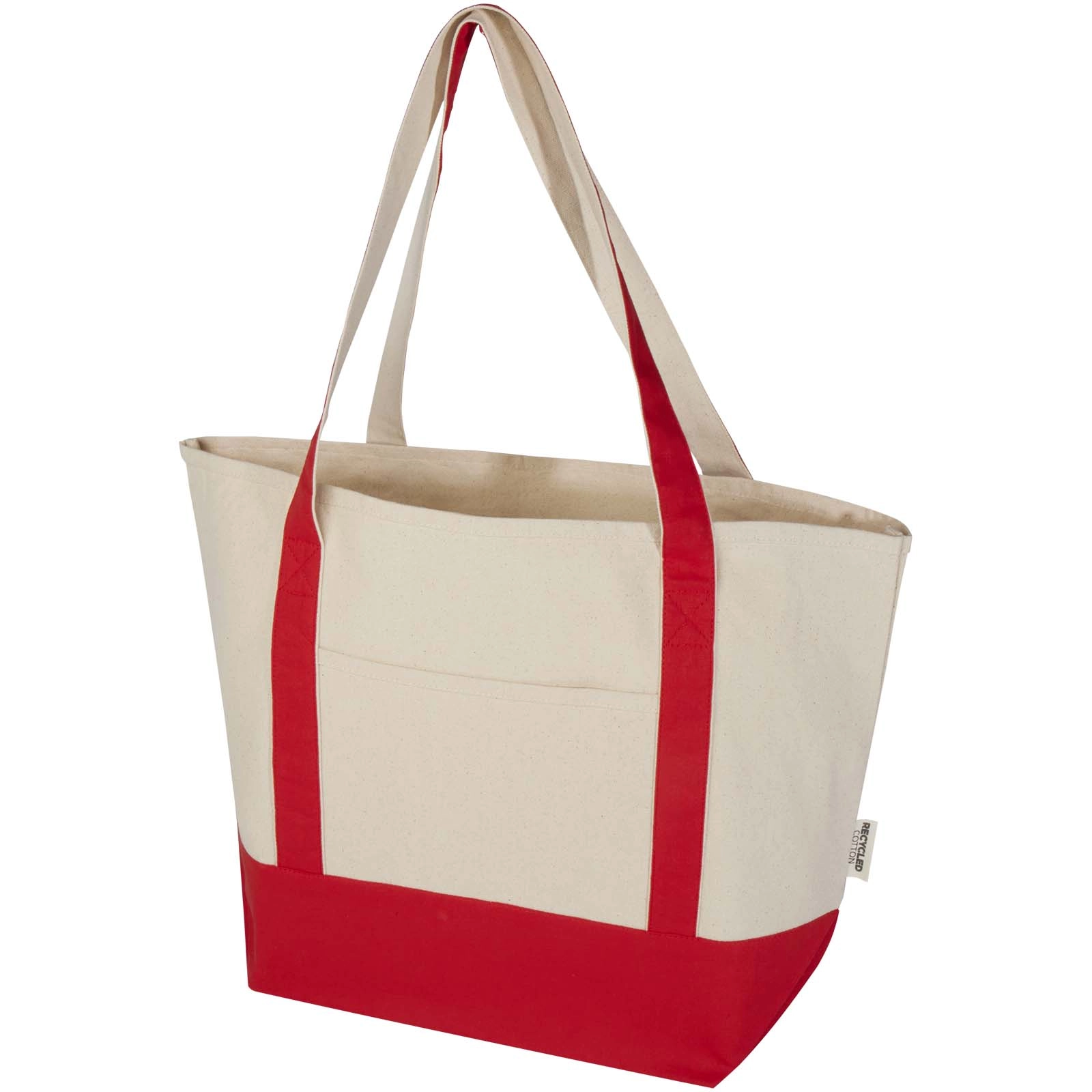 Immagine Tote bag in cotone riciclato certificato GRS da 320 g/m² Sam