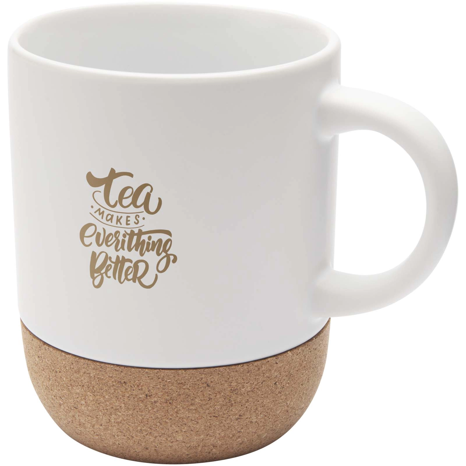 Immagine Tazza in ceramica con dettagli in sughero e finitura opaca da 300 ml Billie