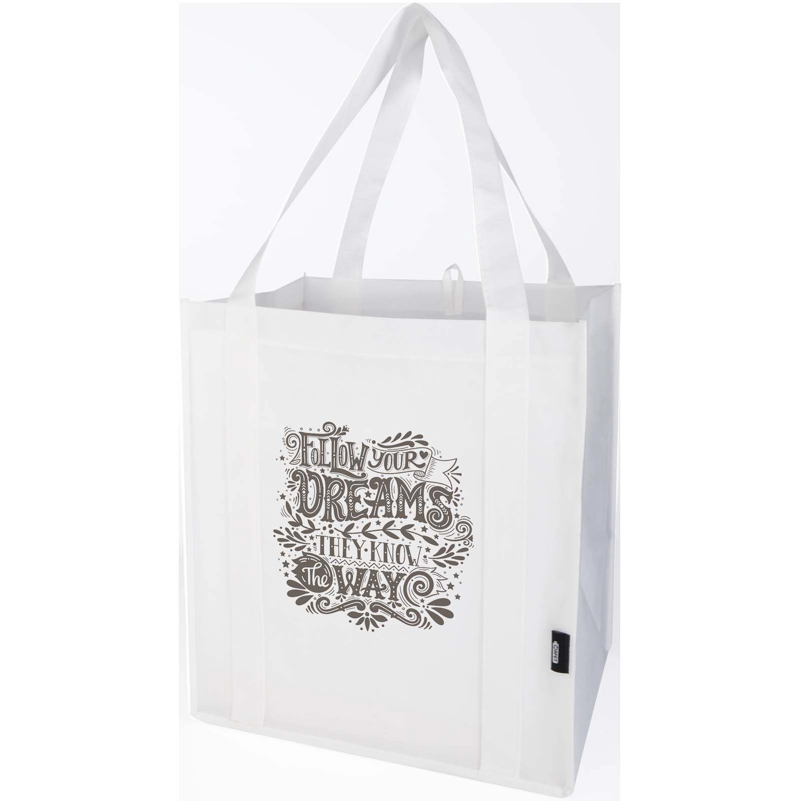 Immagine Tote bag con fondo rigido in tessuto non tessuto riciclato certificato GRS Liberty - 29L
