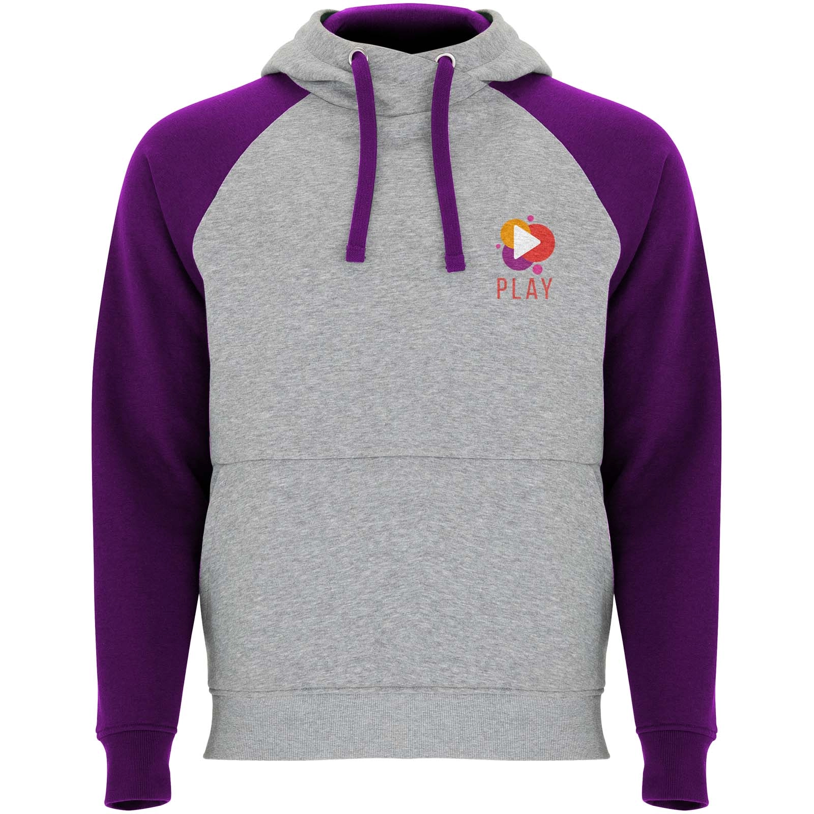 Immagine Felpa con cappuccio unisex bicolore Badet