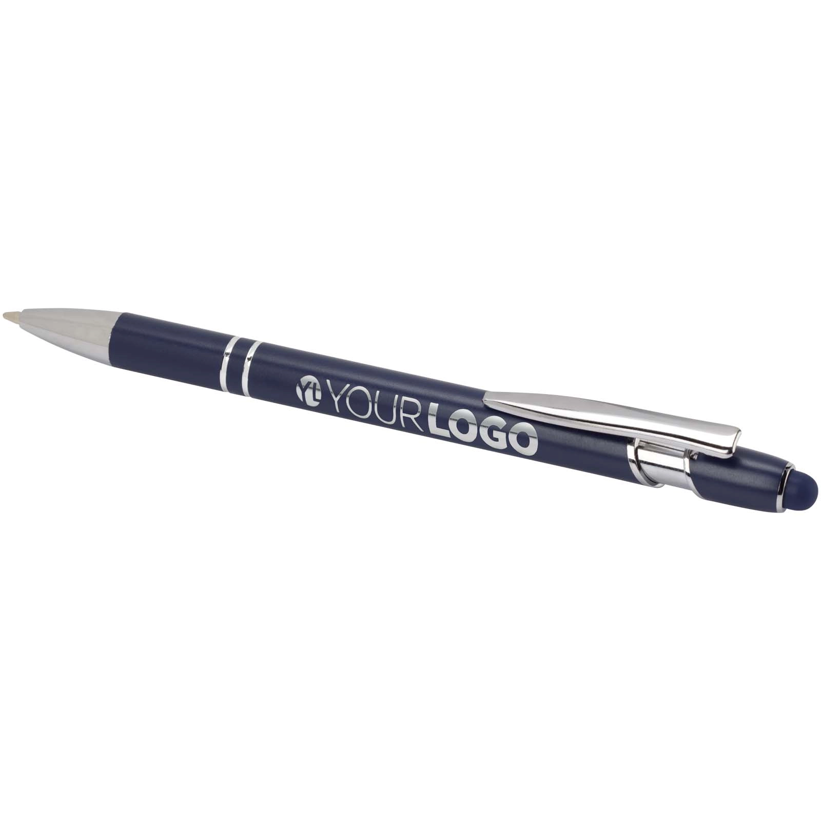 Immagine Penna a sfera con finitura argento Kish (inchiostro blu)