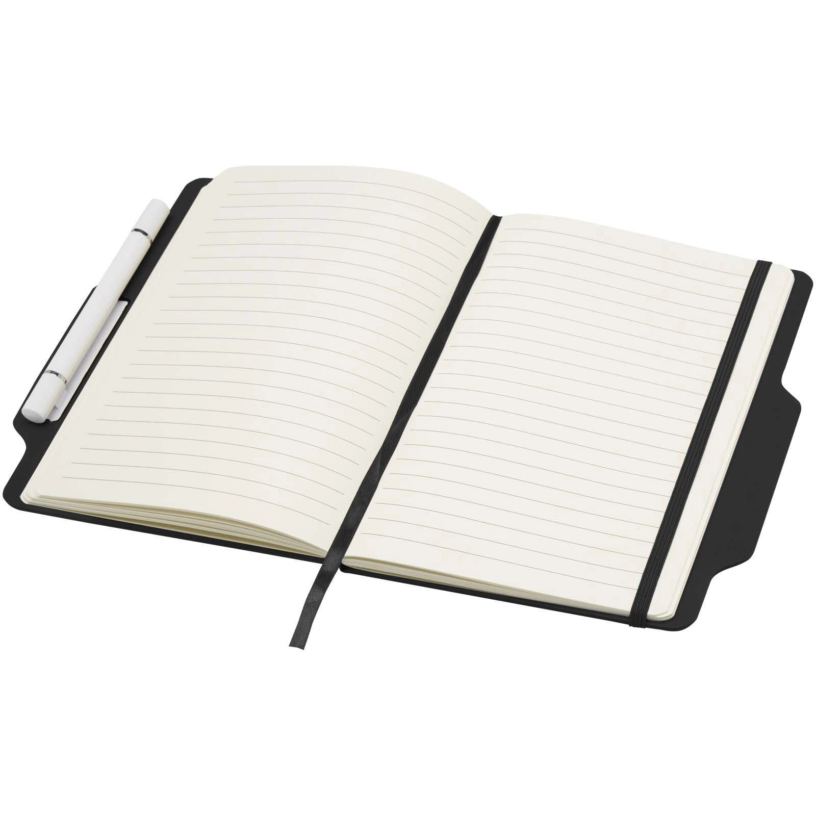 Immagine Blocco note formato A5 con copertina rigida e combinazione di penna e matita Nexus